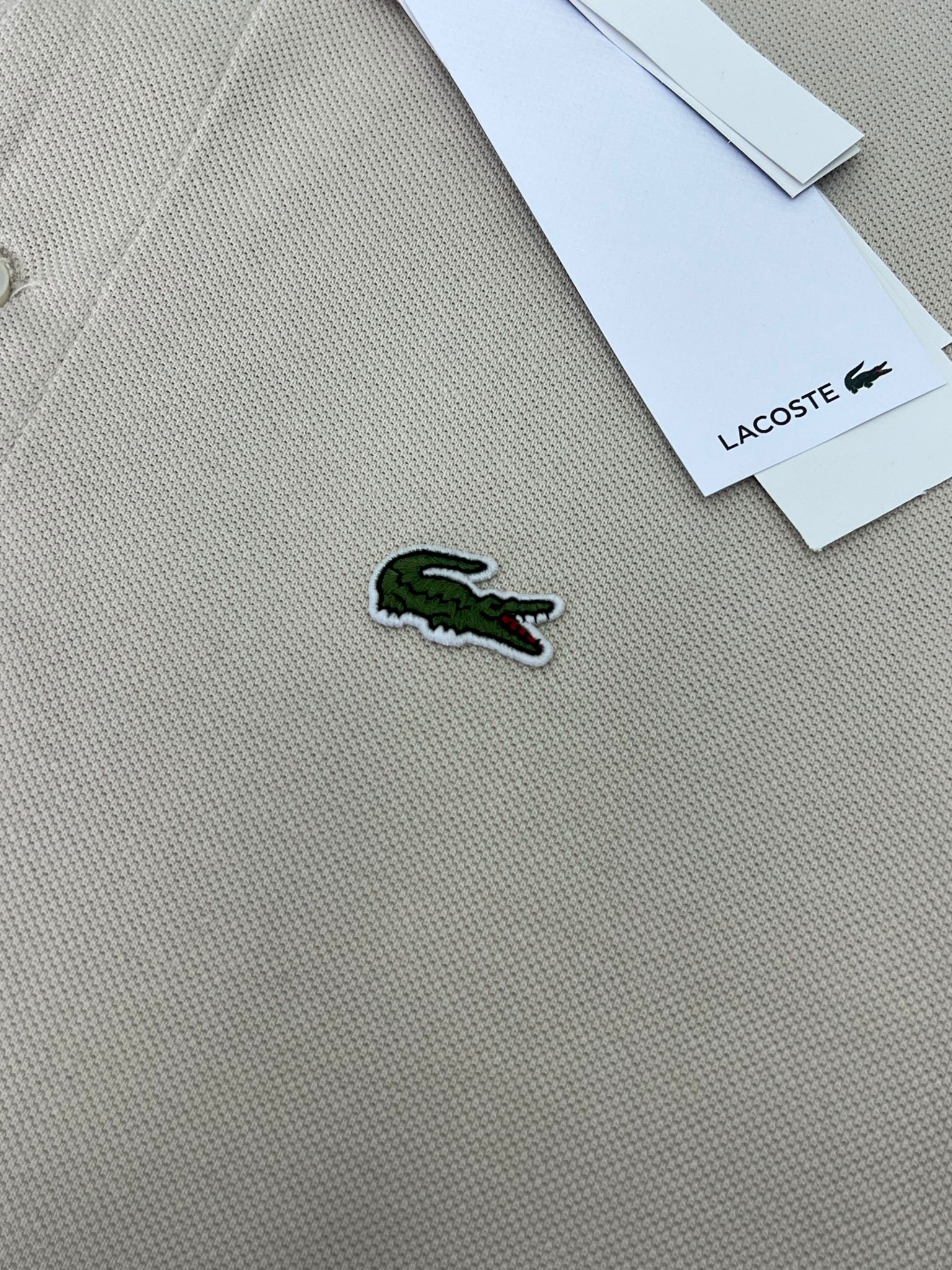 Yeni Sezon  Logo Mini Logo Classic Cream  Polo Yaka