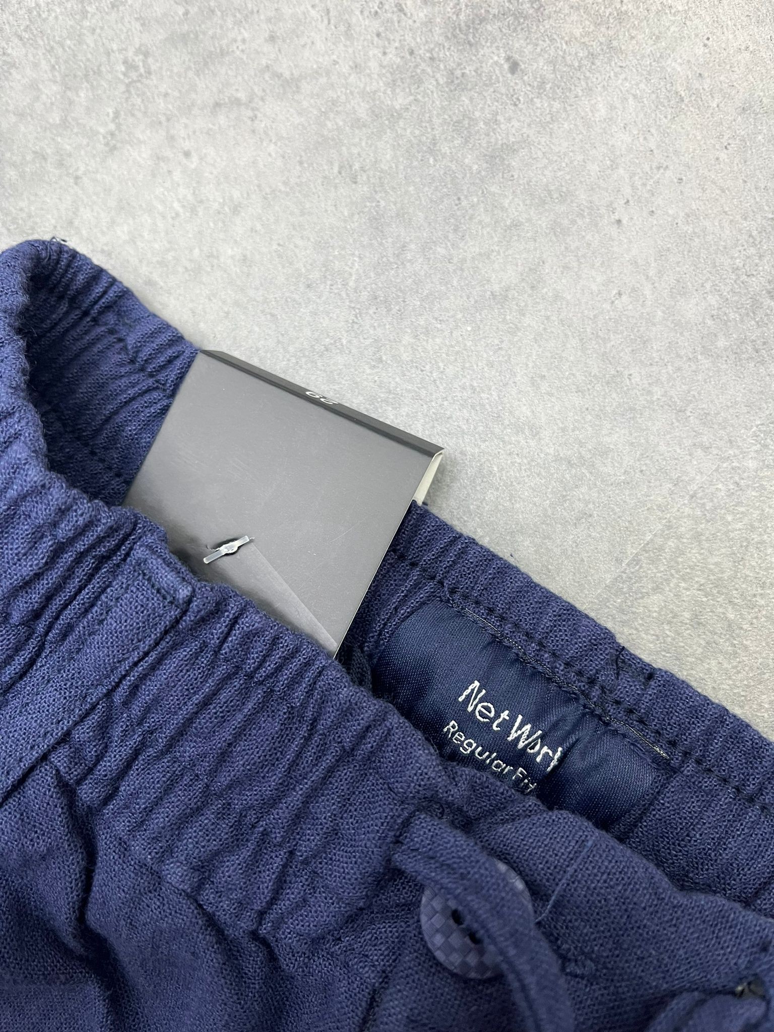 Yazlık Yeni Sezon Premium Ham Keten Navy Blue Pantalon
