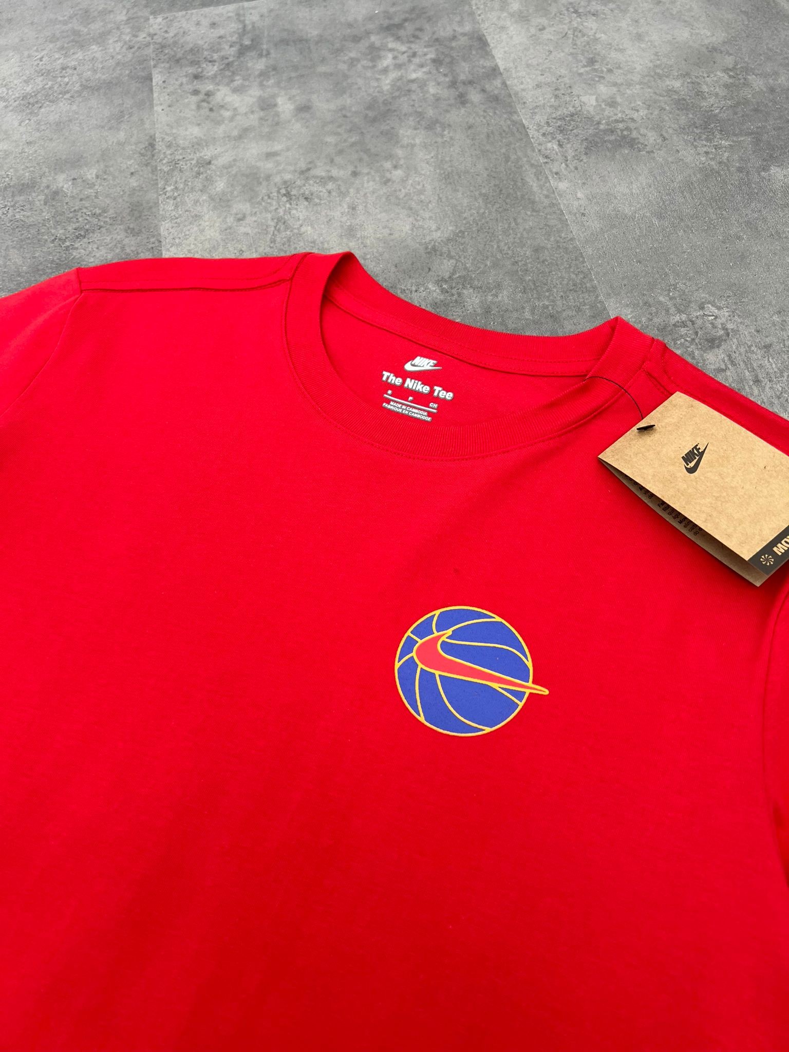 Yeni Sezon Back To Print Basketball  Red T-shirt