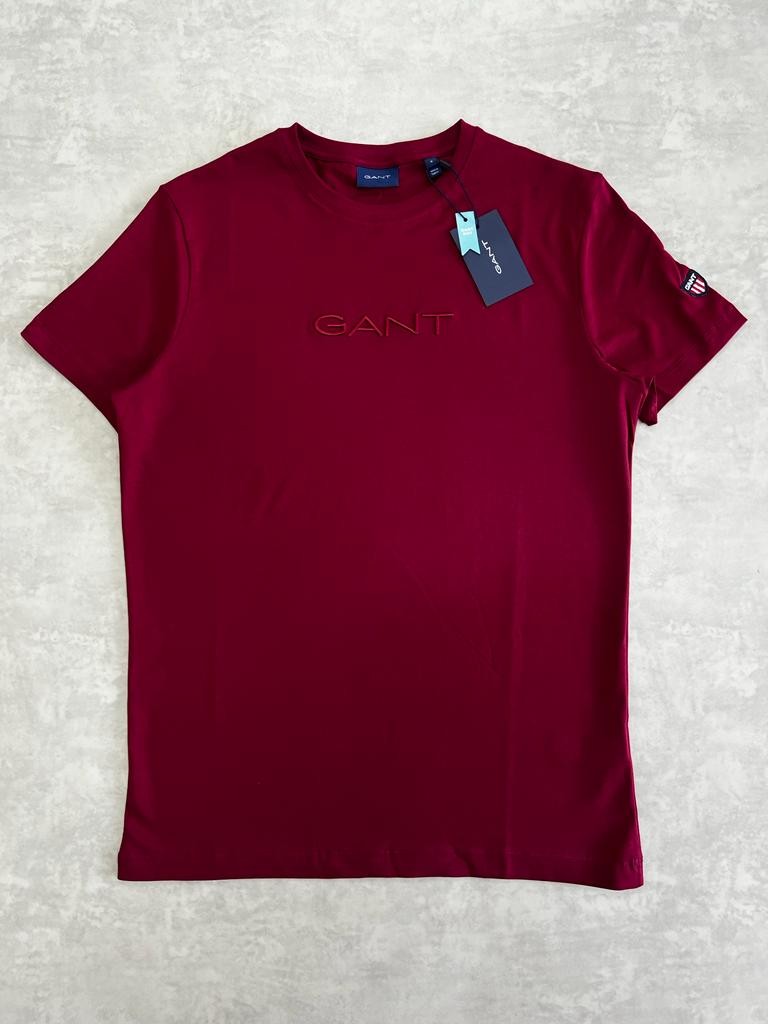 Ton to Tone Essential Mid Icon Logo Bordo T-shirt