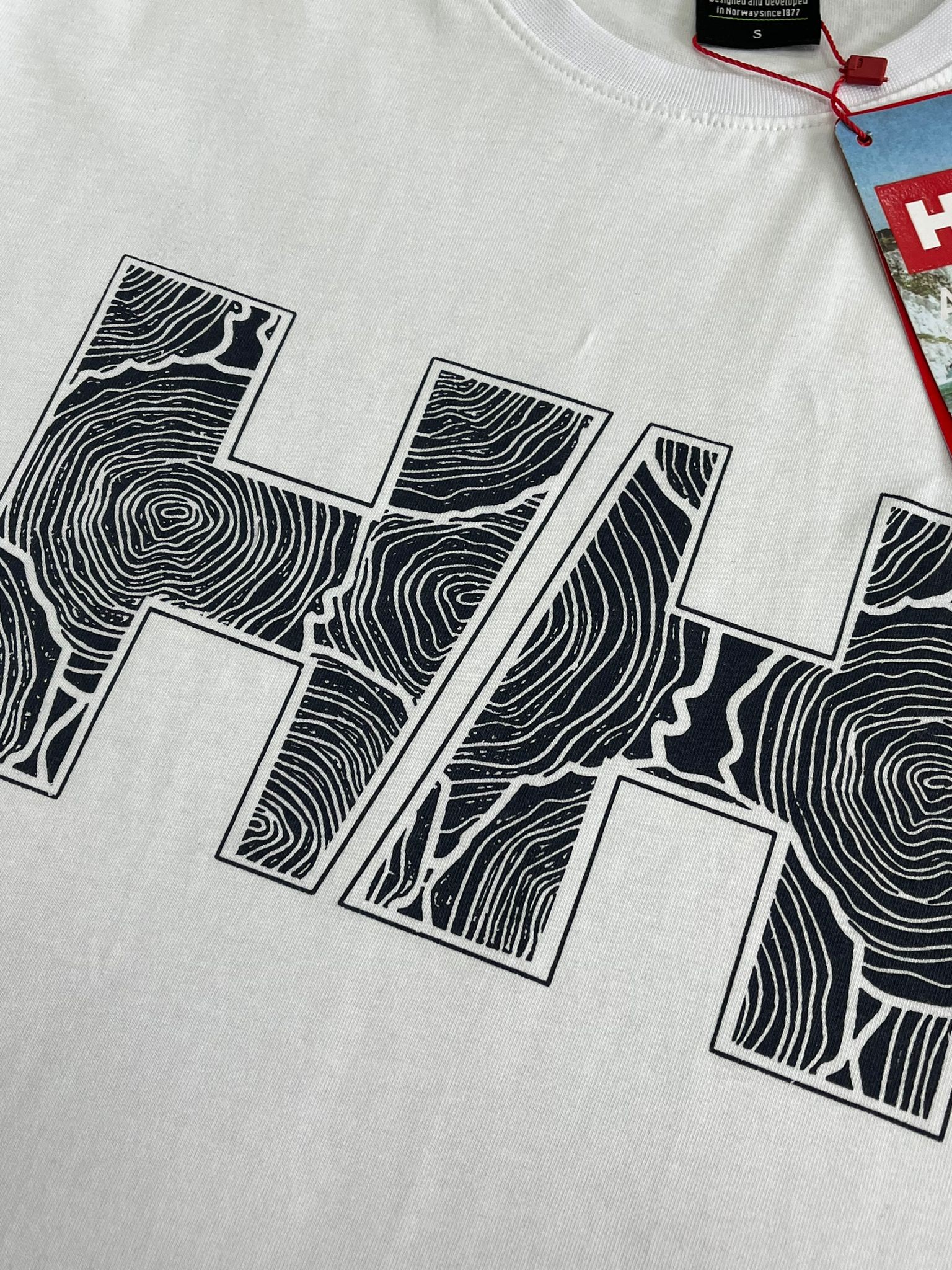Broken Mid Logo White  T-shirt