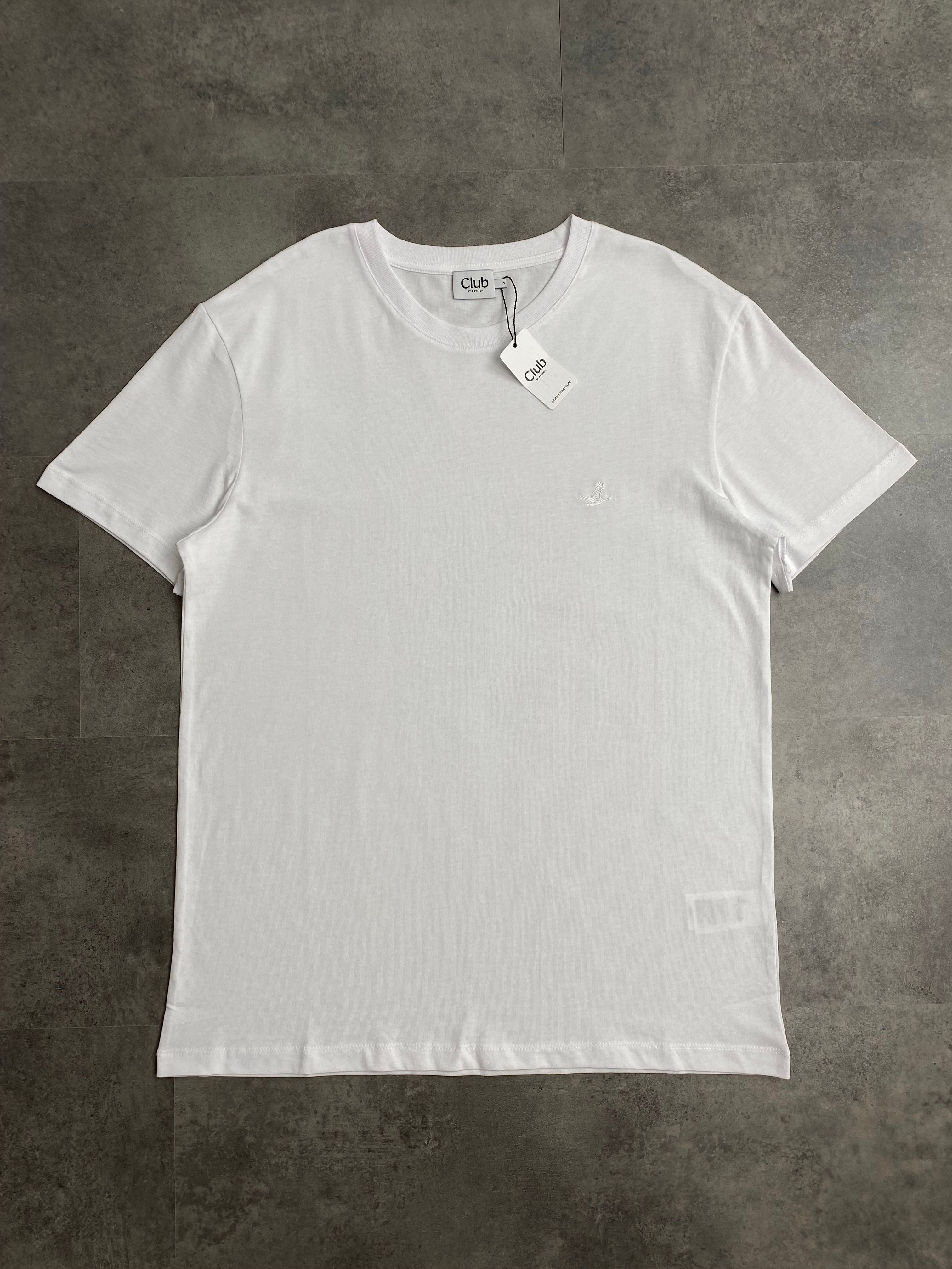 Yeni Sezon Pamuk  Tone to Tone Logo T-shirt - BEYAZ