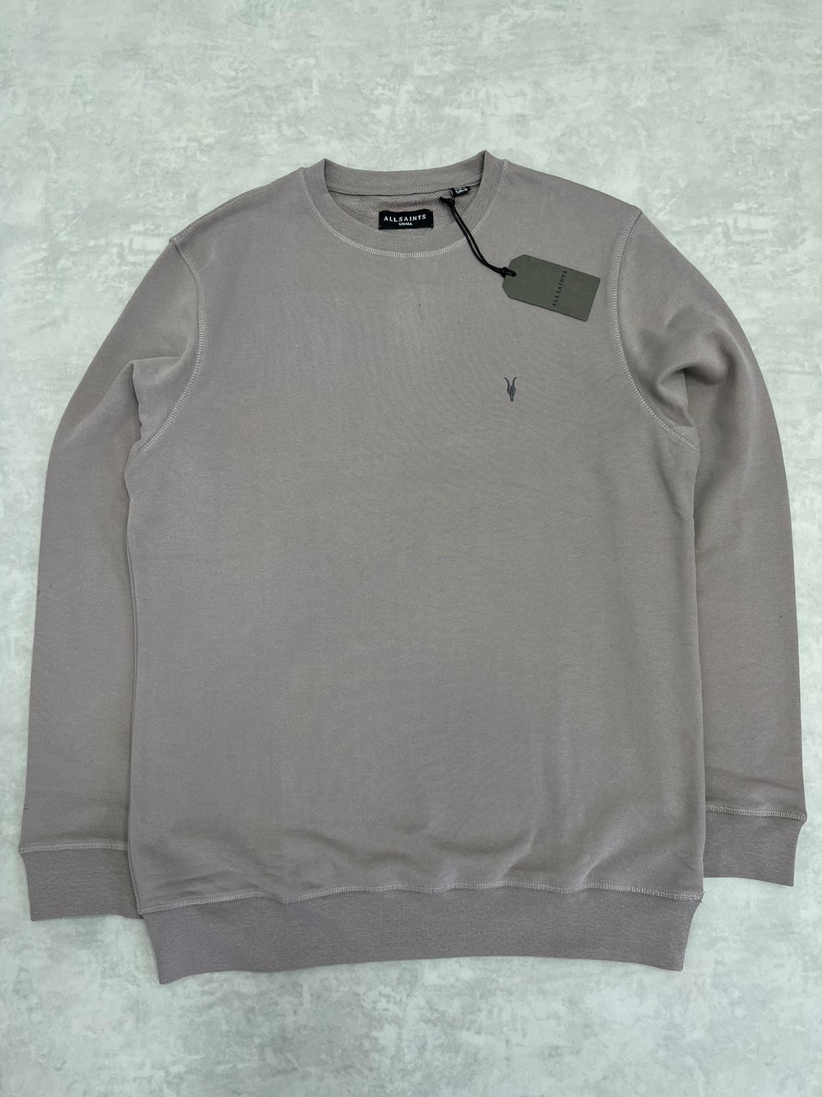 Yeni Sezon  Basic Mini Logo Cream Sweatshirt