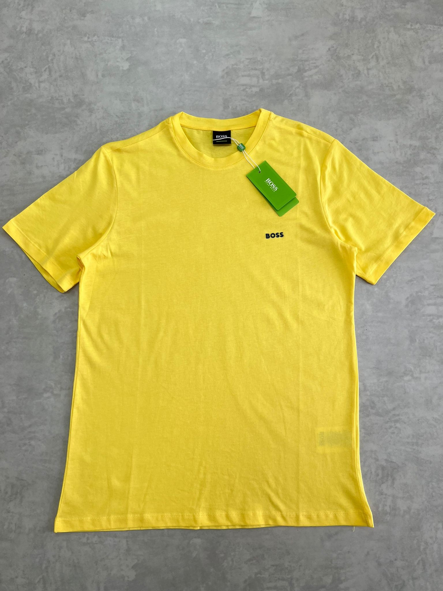 Sarı  Basic Mini Logo Classic  T-shirt