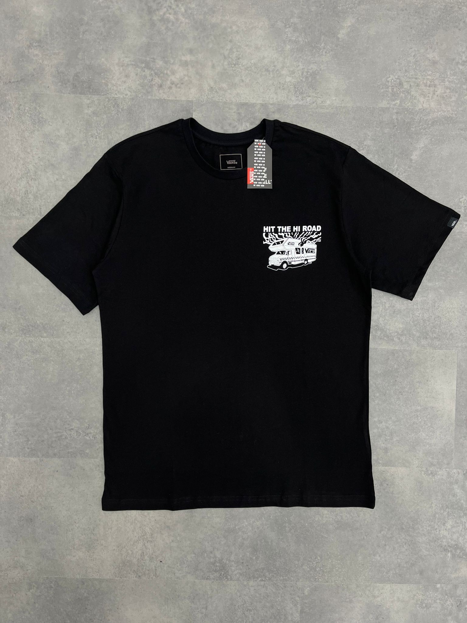 Yeni Sezon Back To Print Hi The Hi Road Black T-shirt