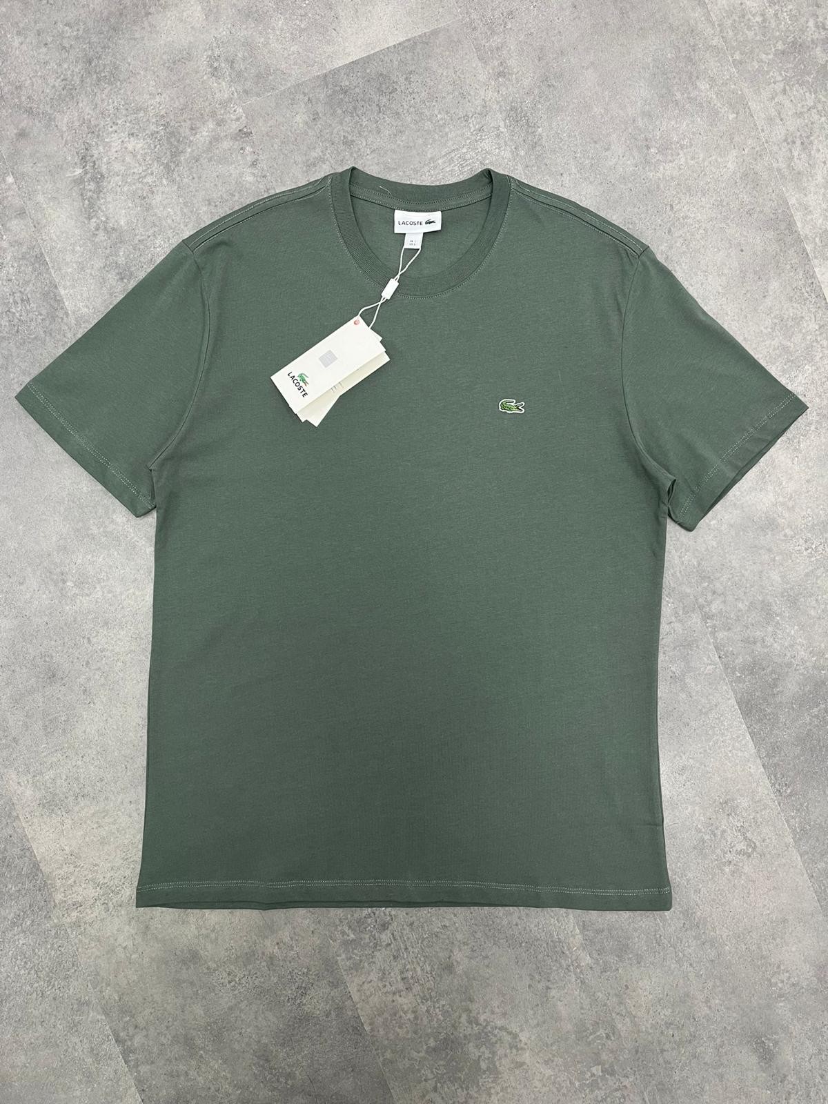 Yeni Sezon Basic Mini Logo Classic  Haki T-shirt