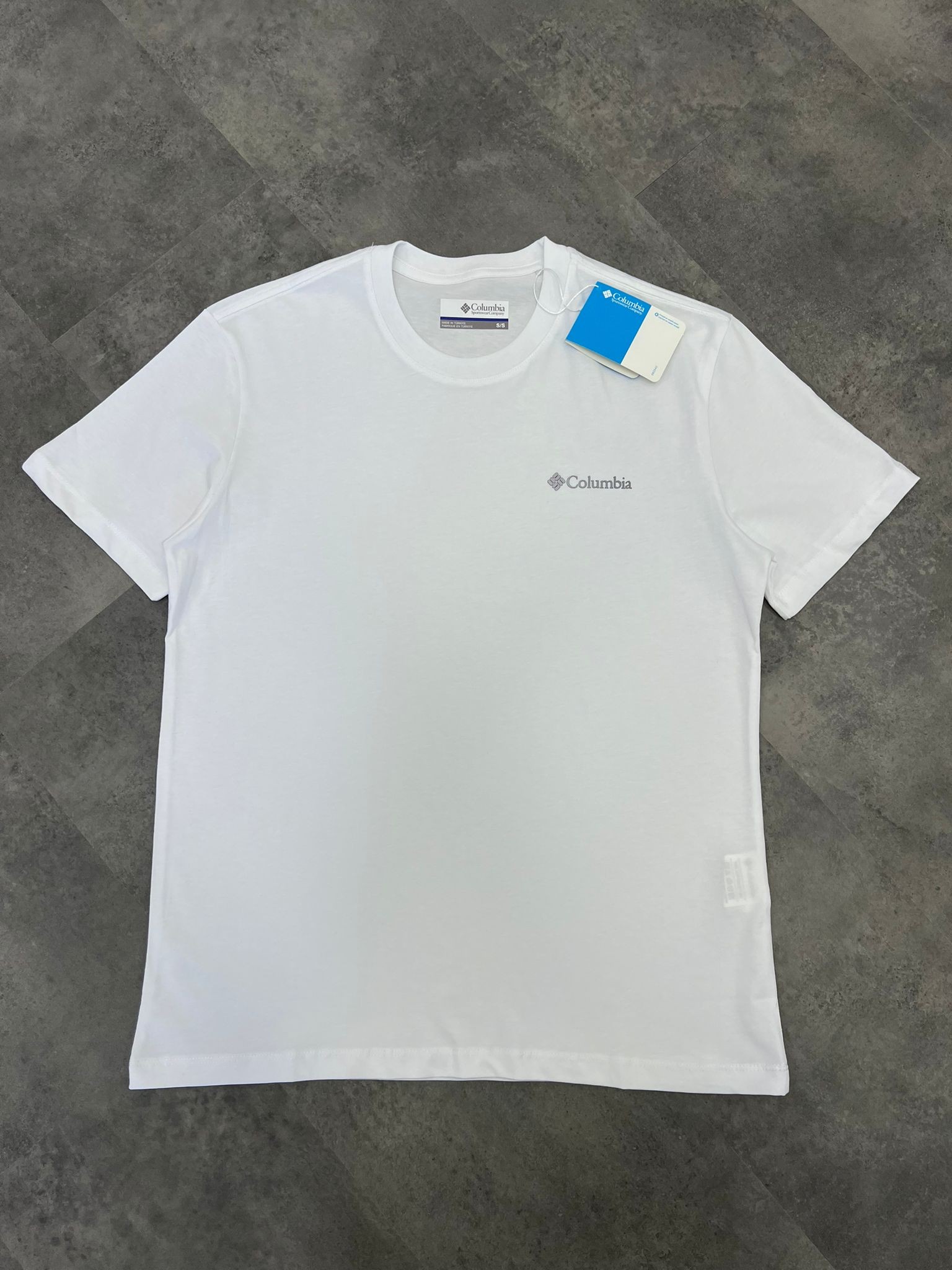 Yeni Sezon Basic Mini Logo Classic White T-shirt