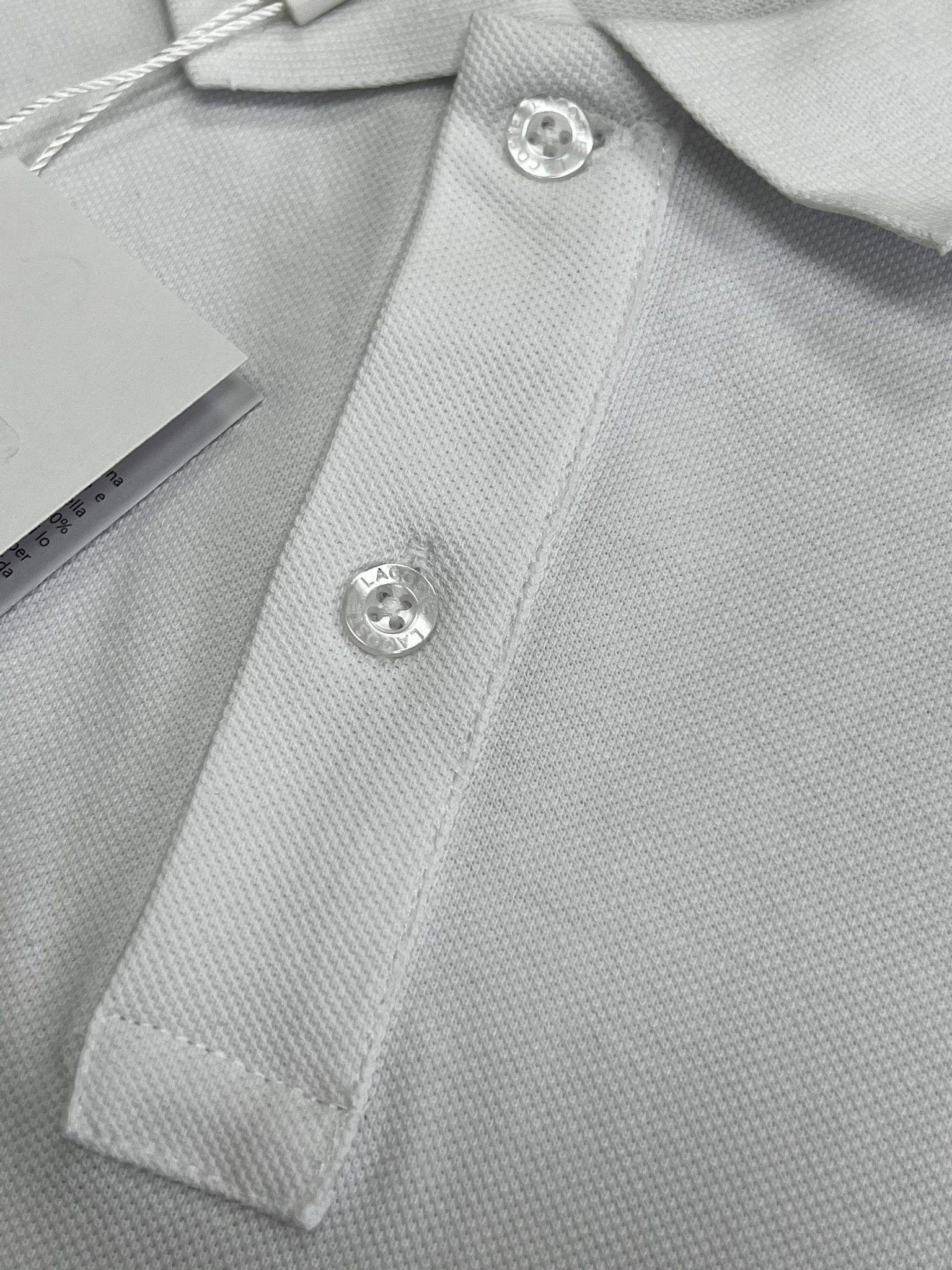 Classic Patch Mini Logo Polo Yaka White T-shirt