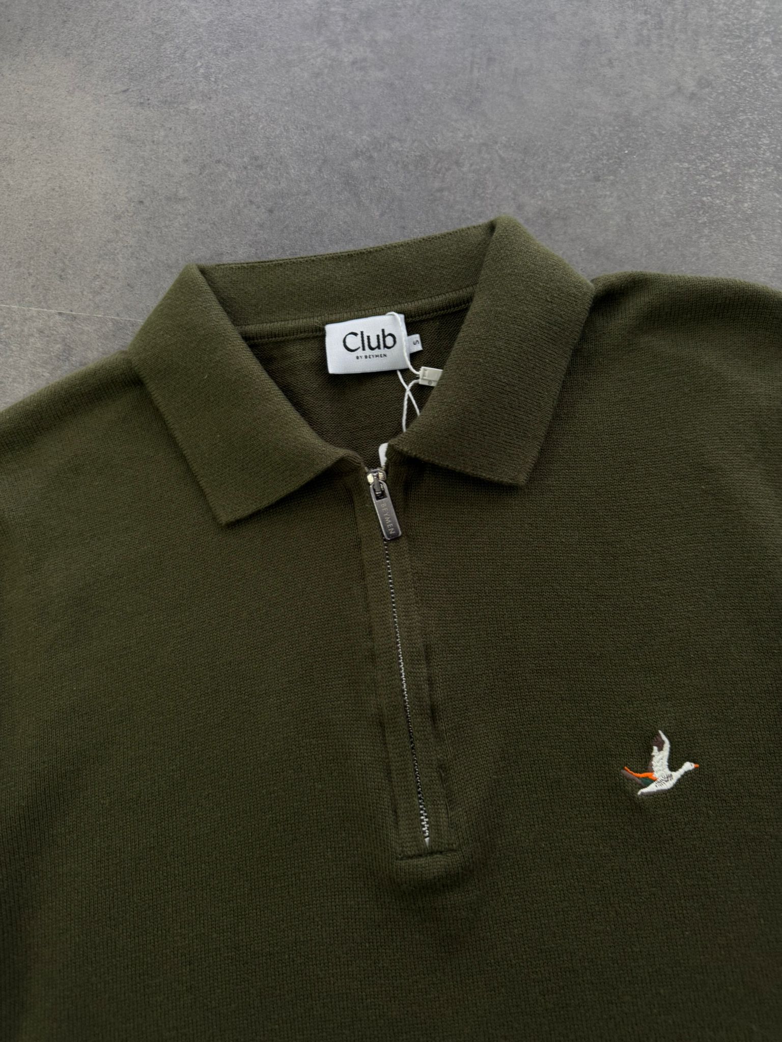 Yeni Sezon Premium Triko Yarım Fermuarlı Sweatshirt