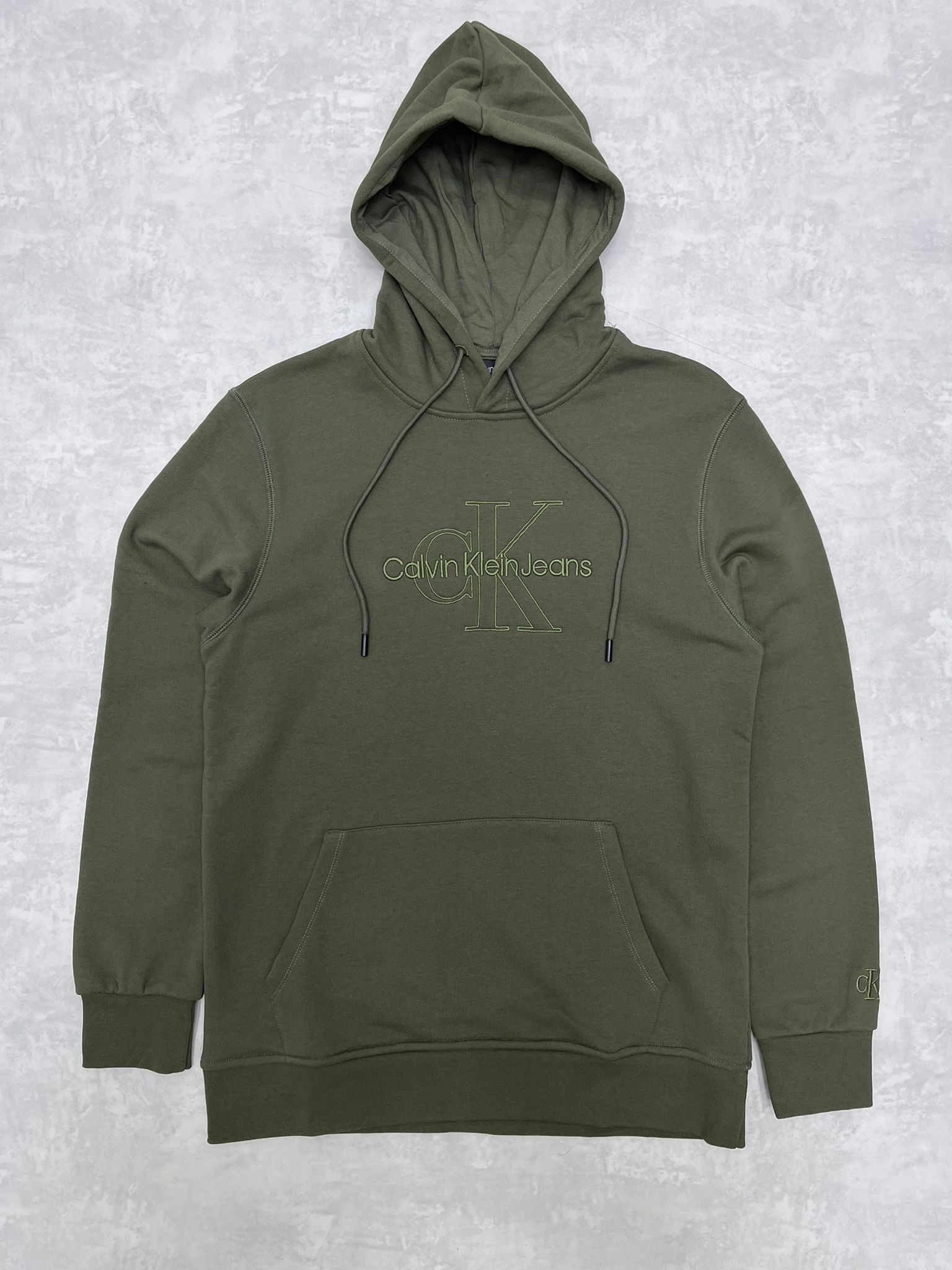 Mid Full Nakış Limited Edition Şardonsuz Haki Sweatshirt