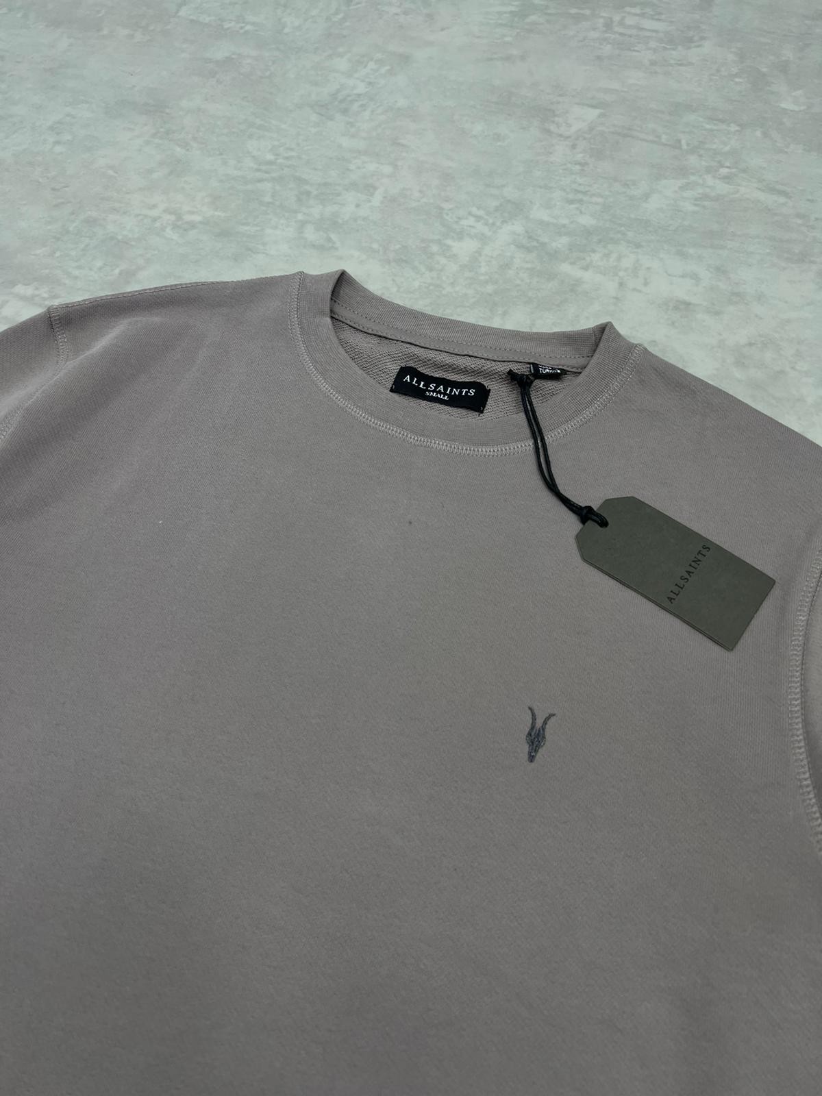 Yeni Sezon  Basic Mini Logo Cream Sweatshirt