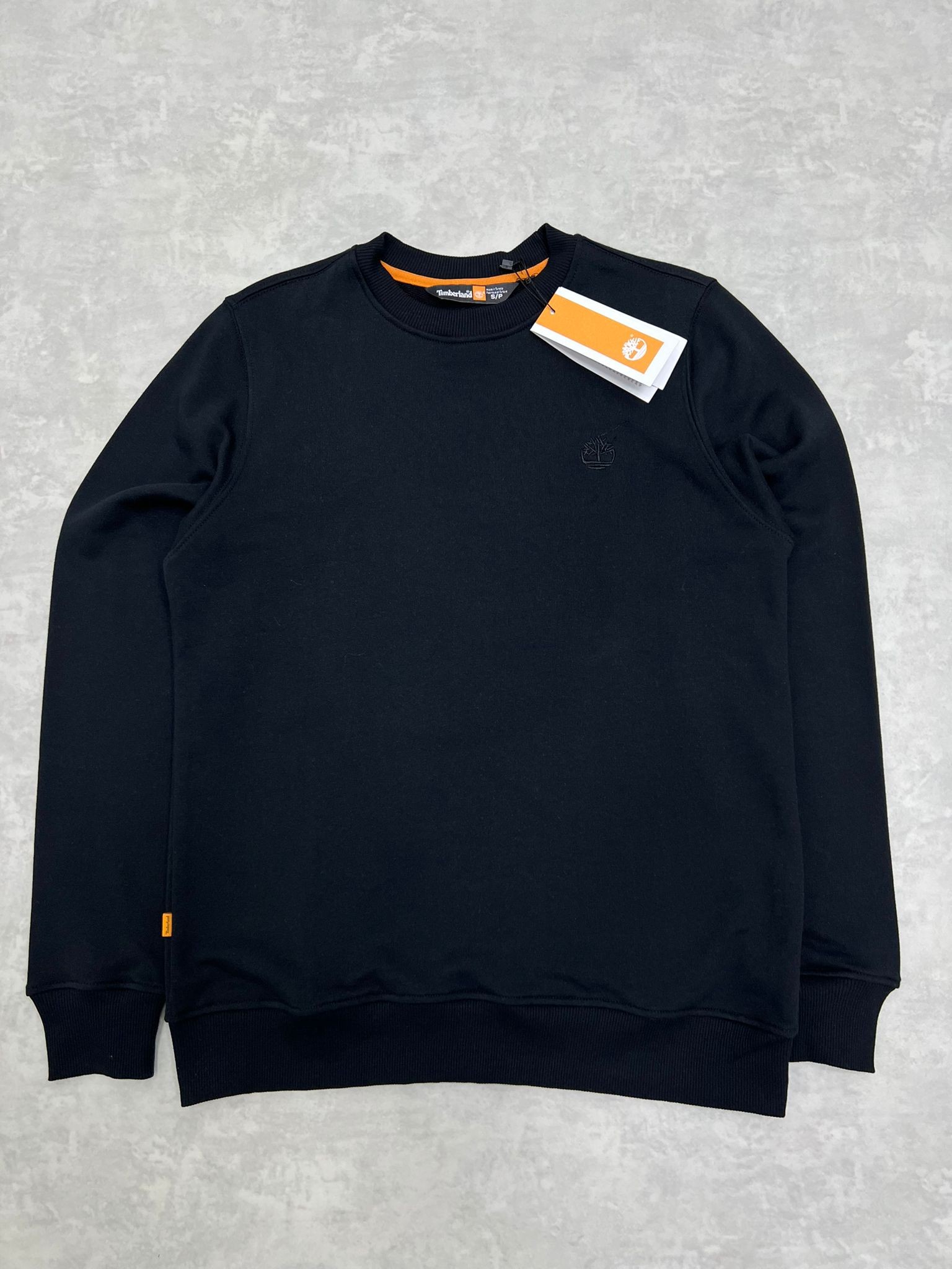 Yeni Sezon Basic Mini Logo 3 İplik Şarodonlu Black Sweatshirt