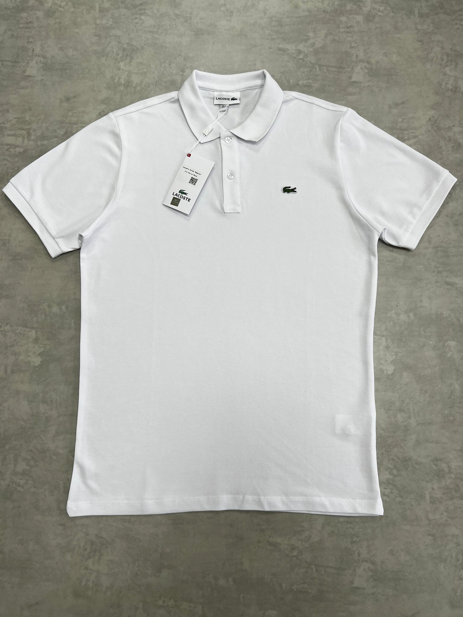 Classic Patch Mini Logo Polo Yaka White T-shirt