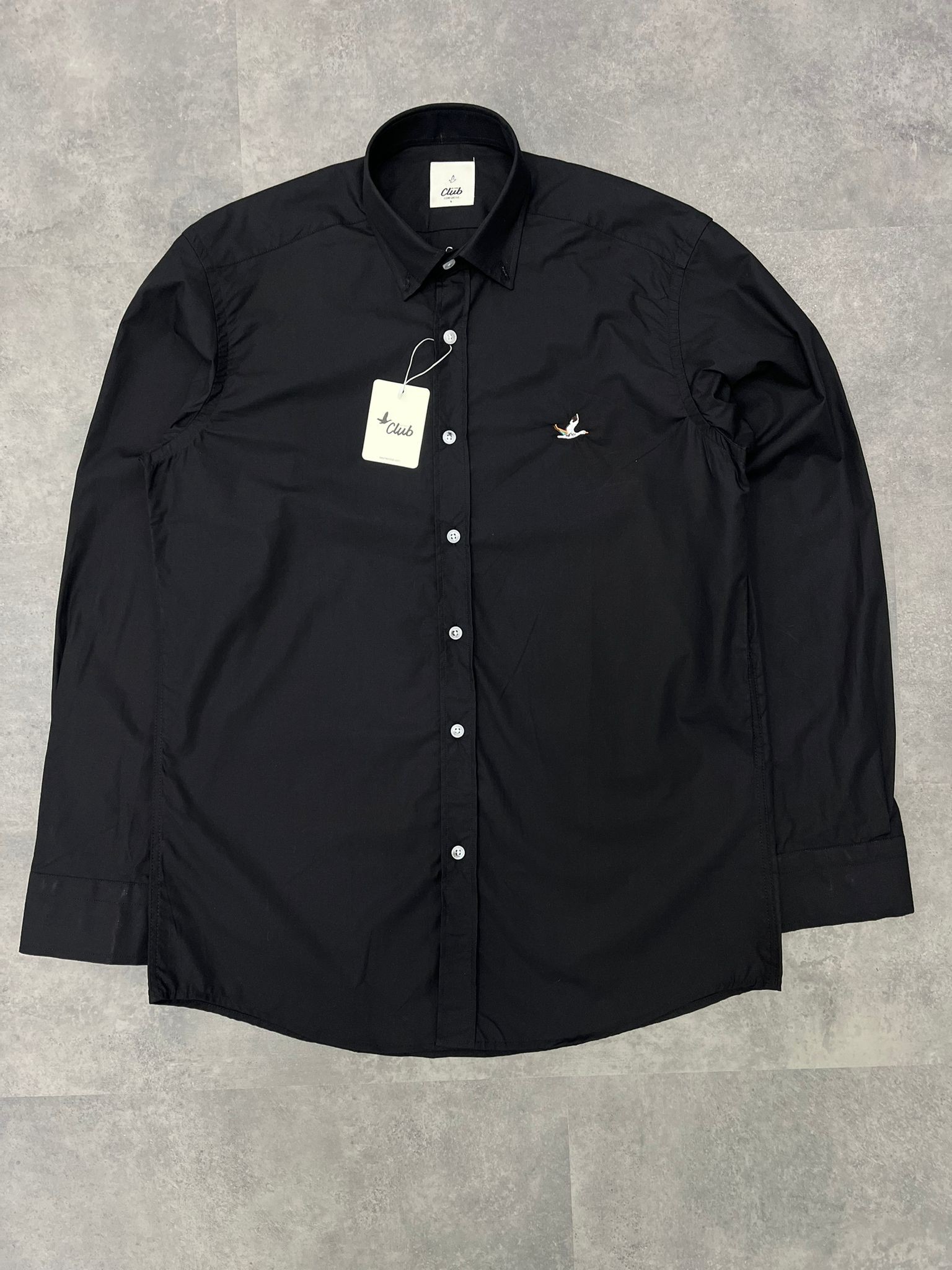 Yeni Sezon Oxford Kareli Desenli Black Gömlek