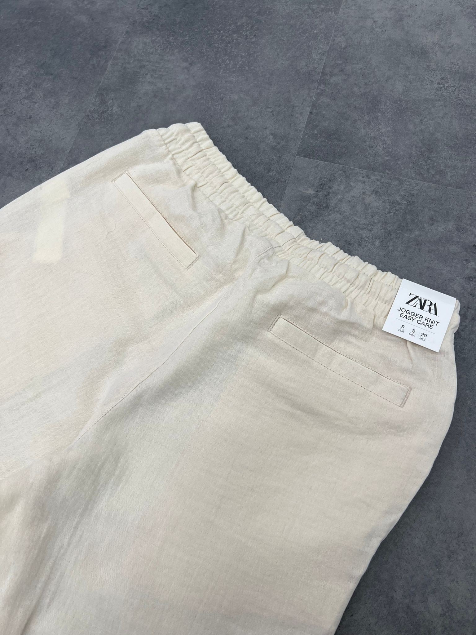 Yeni Sezon Mevsimlik Müslin Rahat Cream Pantalon
