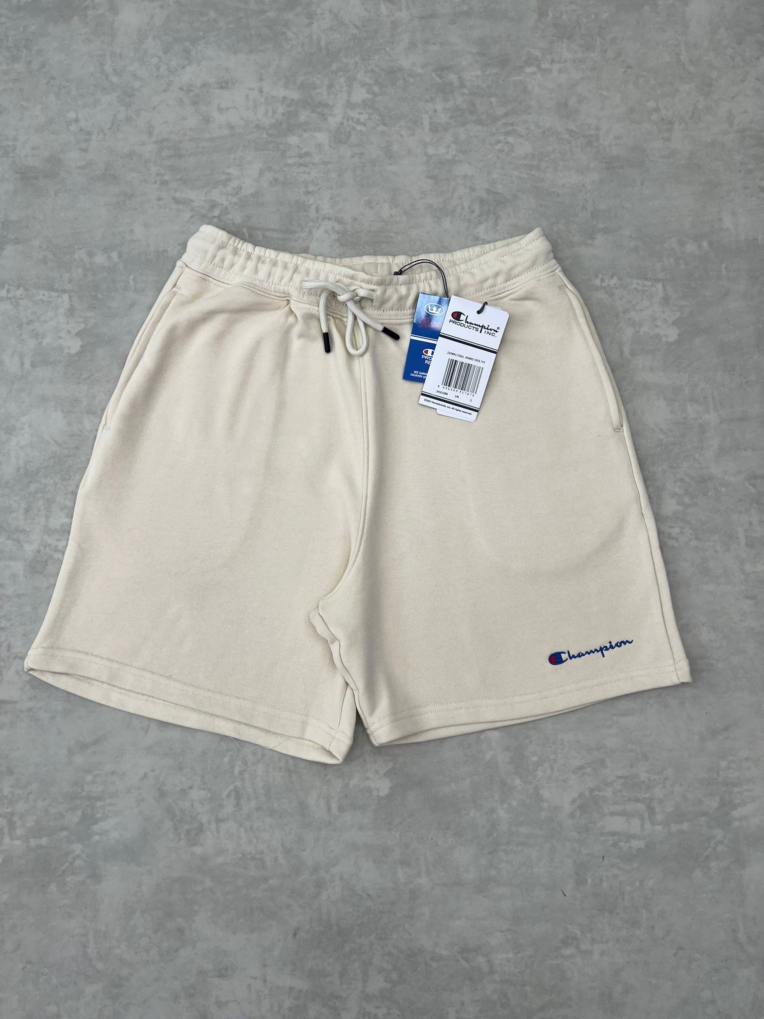 Essential Logo Classic Cream  Relax Kalıp Şort