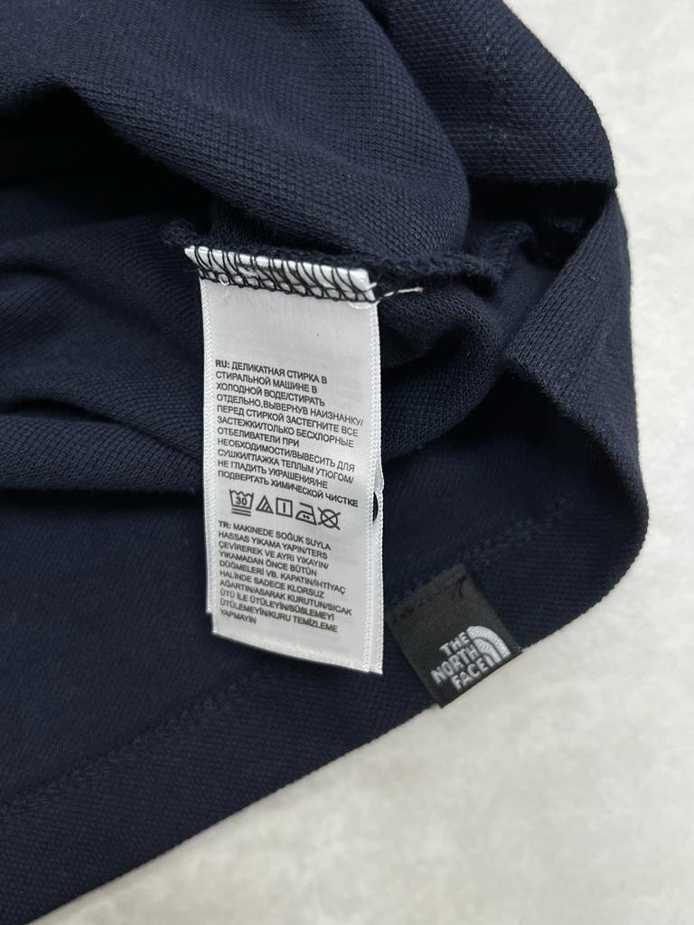 Classic Tiny Ceest Logo Basic Navy Blue Polo Yaka T-shirt