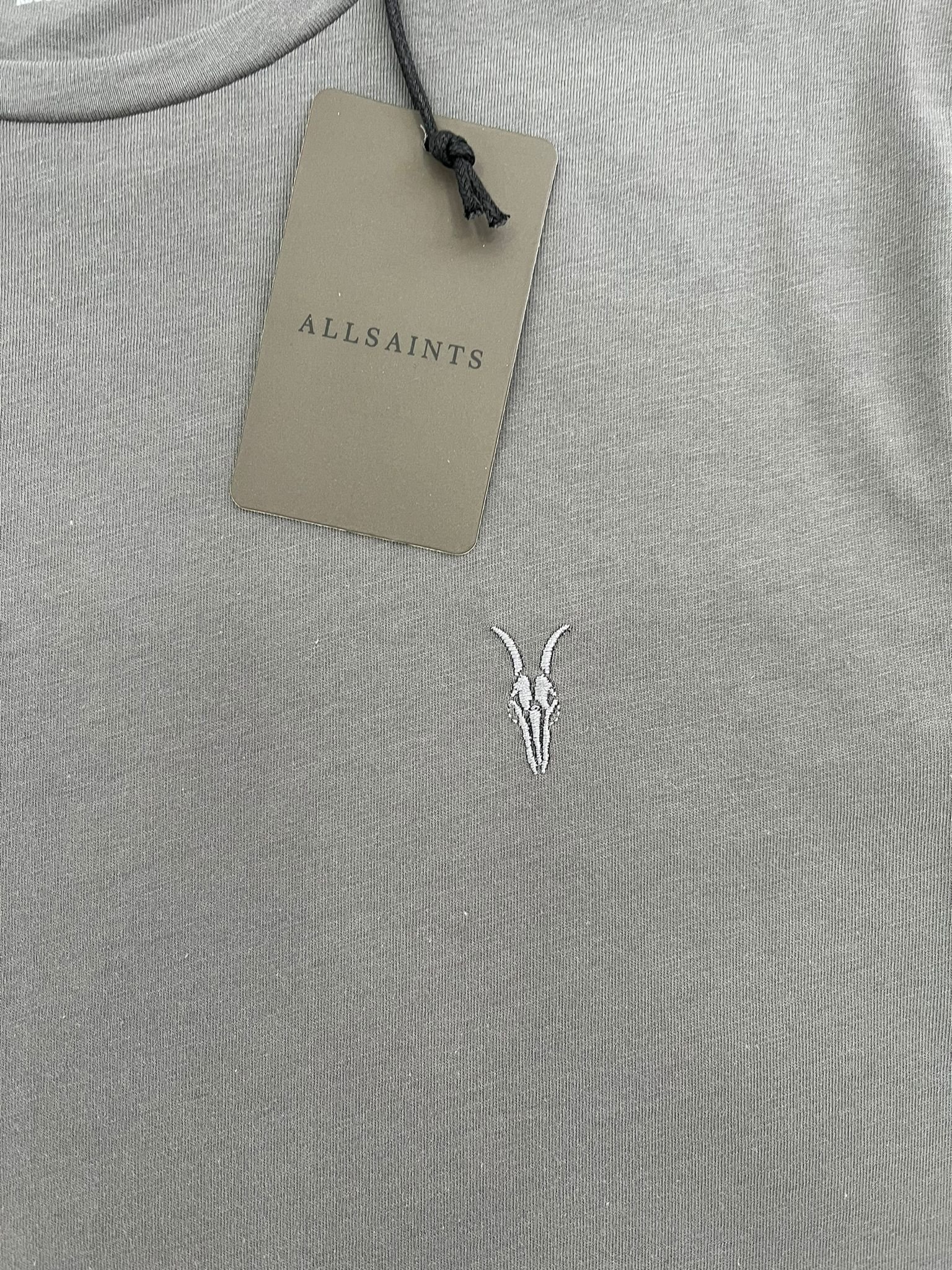 Yeni Sezon Nakış Basic Mini Logo  Antrasit T-shirt