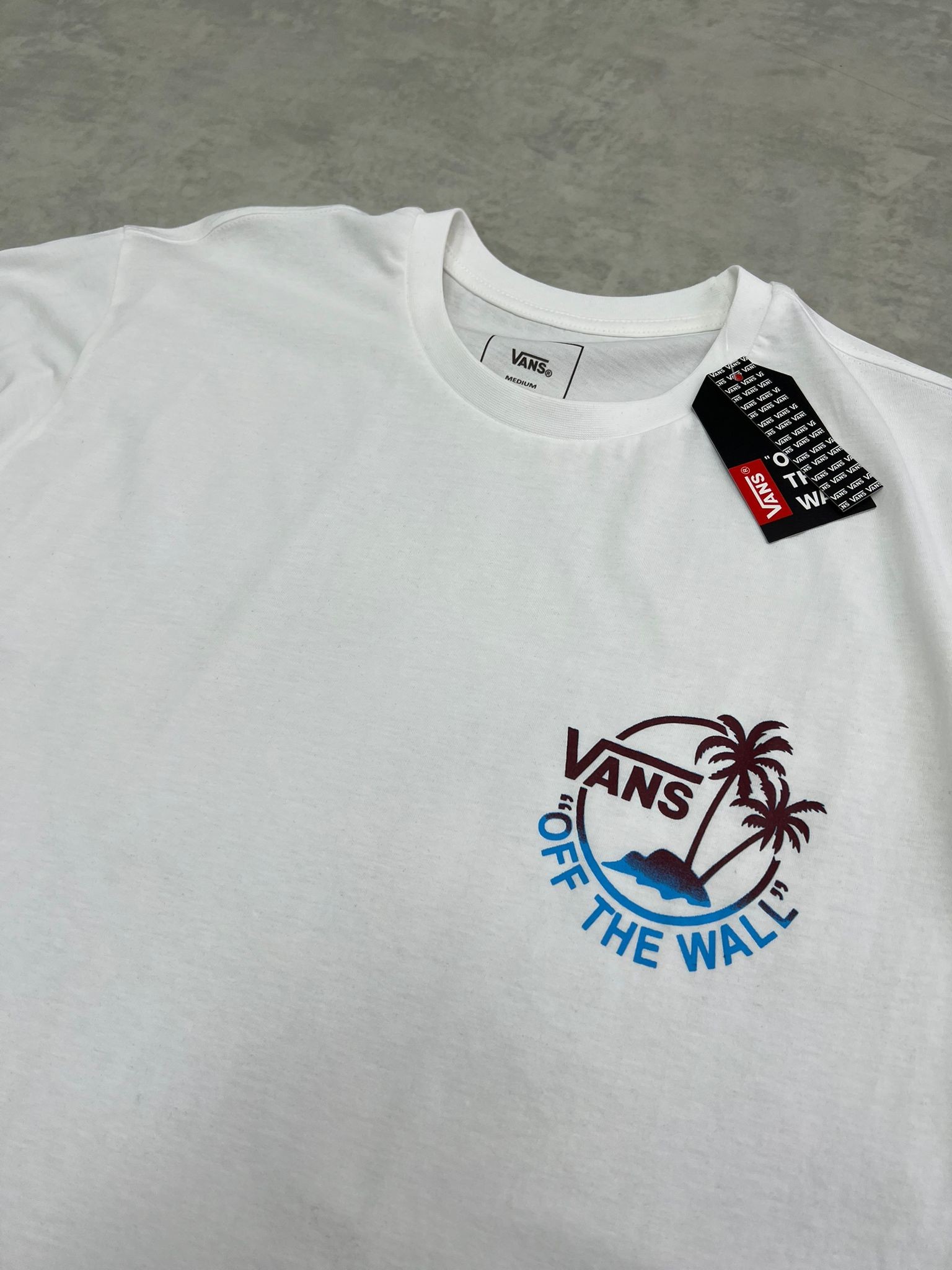 Yeni Sezon Back To Print Palm Beach EKRU T-shirt