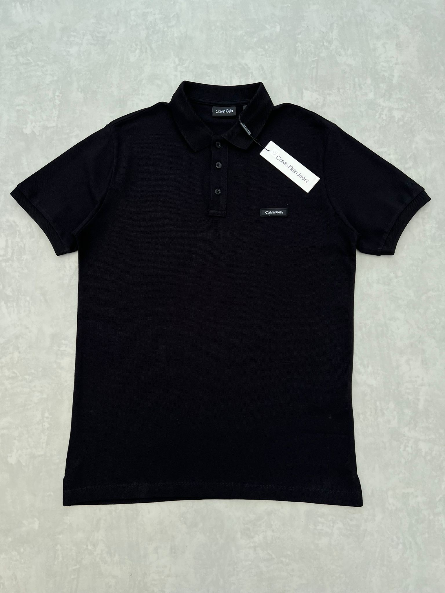 Plastik Logo Basic Classic  Siyah T-shirt