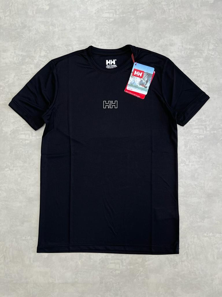 Mid Logo Nefes Alan Siyah T-shirt
