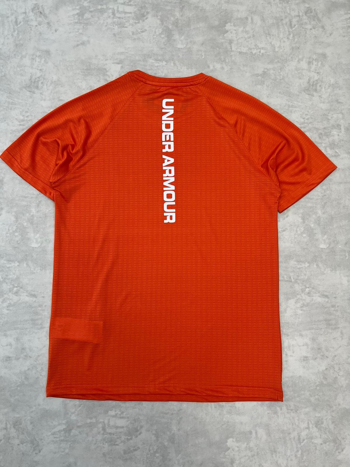 Back Print Detaylı Mini Logo Classic Orange T-shirt