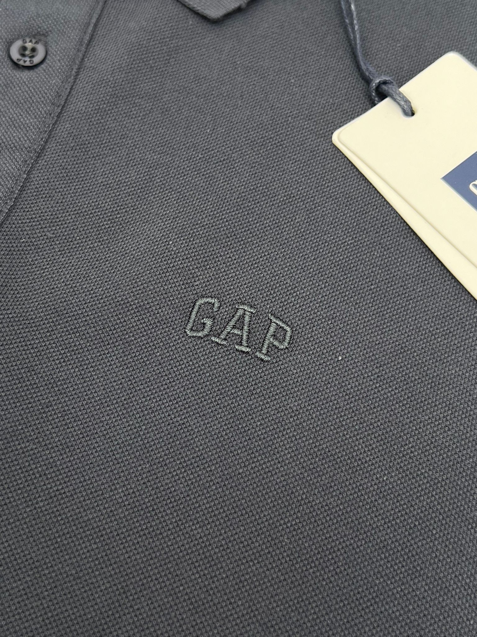 Yeni Sezon Ton To Tone Polo Yaka Antrasit T-shirt
