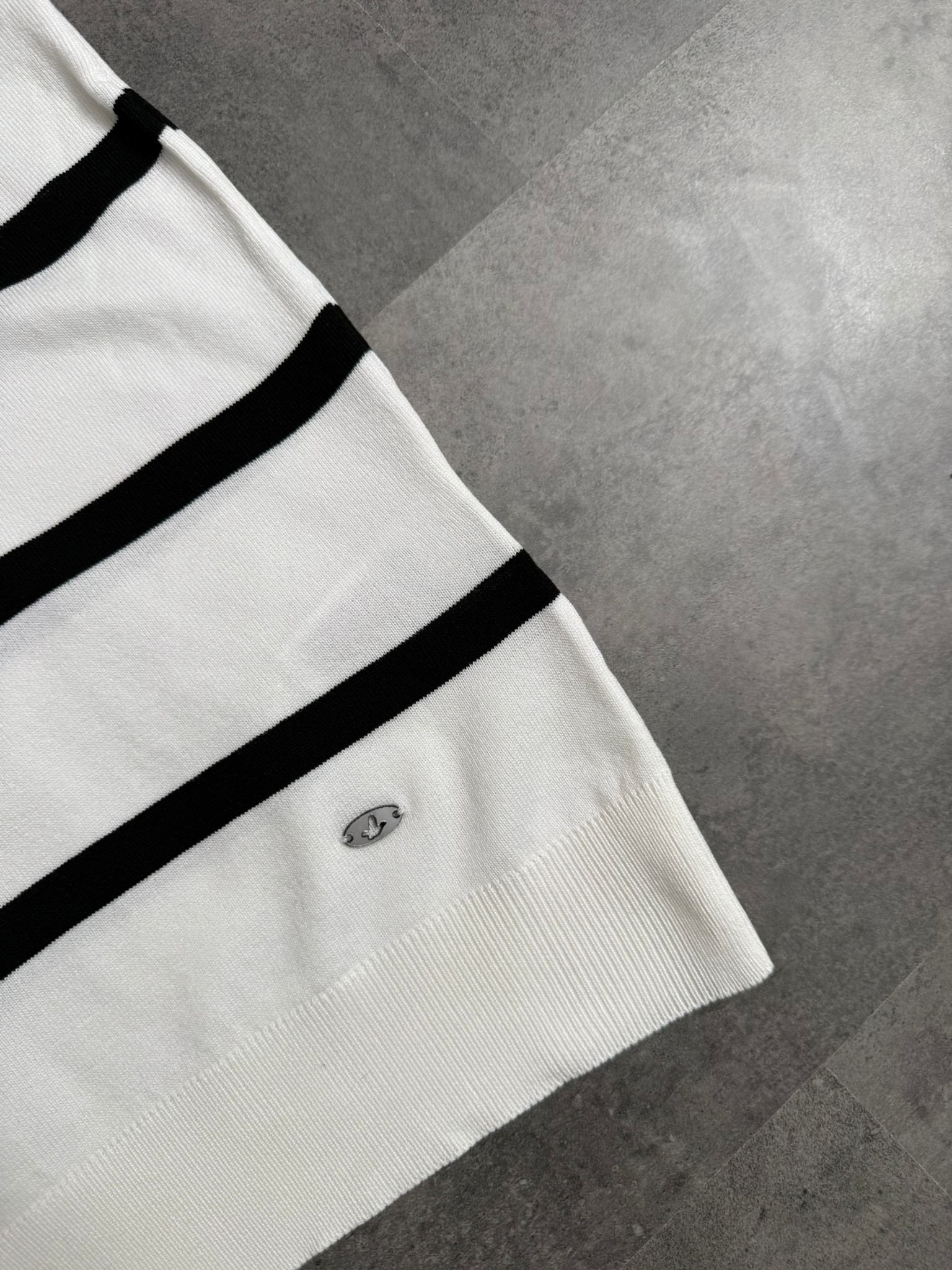 Yeni Sezon Çizgili Triko  Polo Yaka