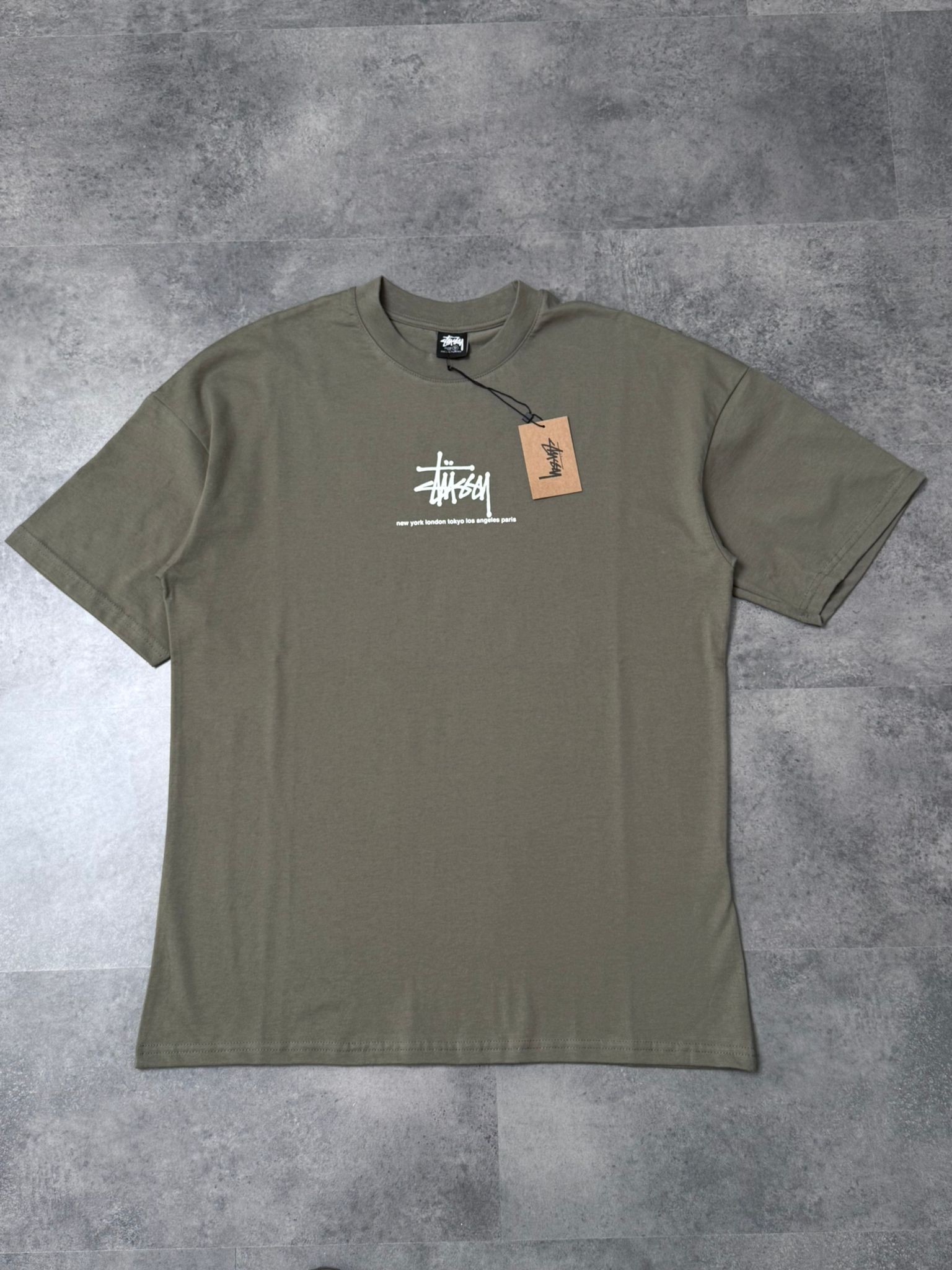 Yeni Sezon Mid Icon Logo Ceast T-shirt - HAKİ