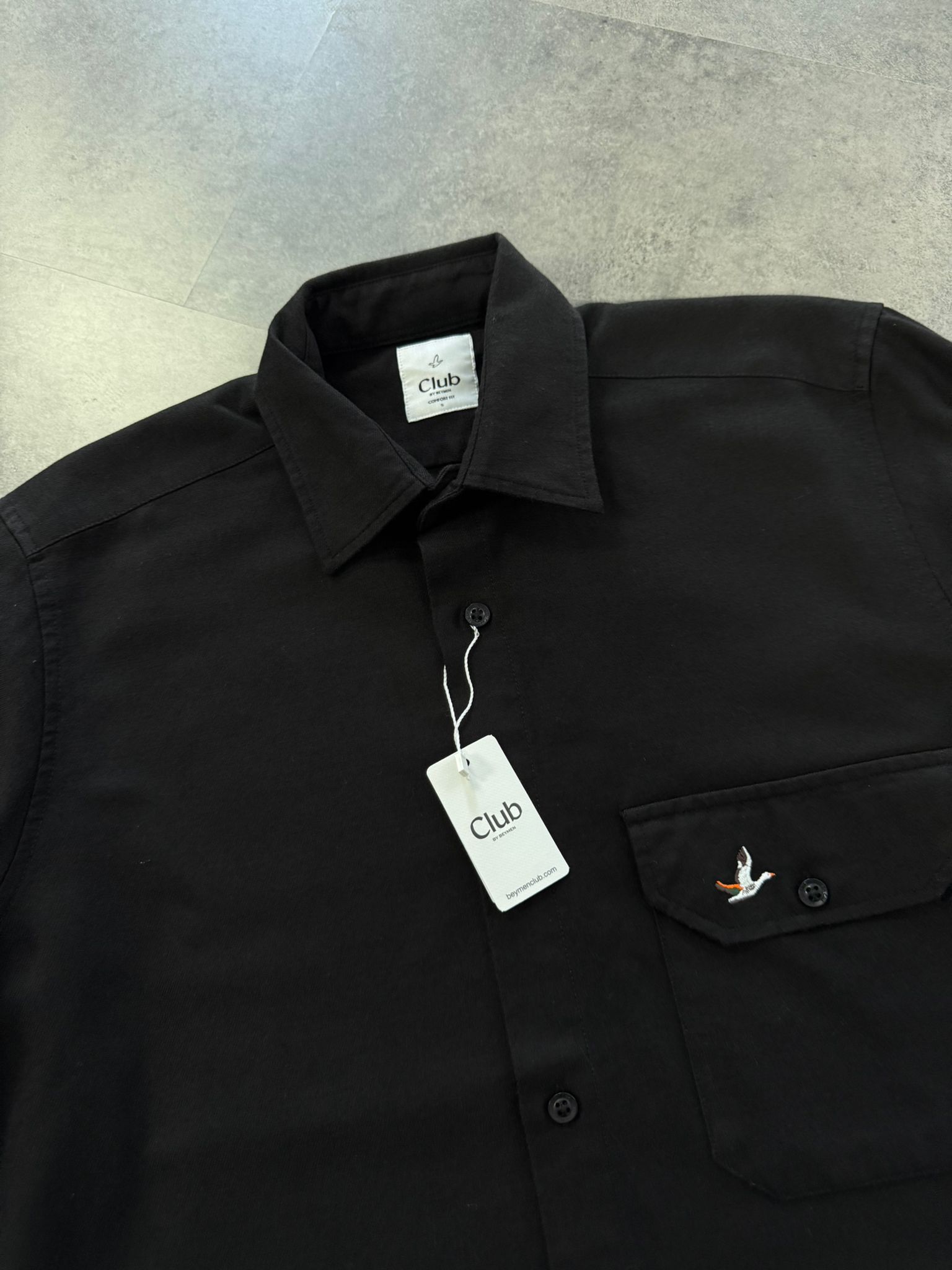 Yeni Sezon Classic Logo Gabardin Kışlık Gömlek