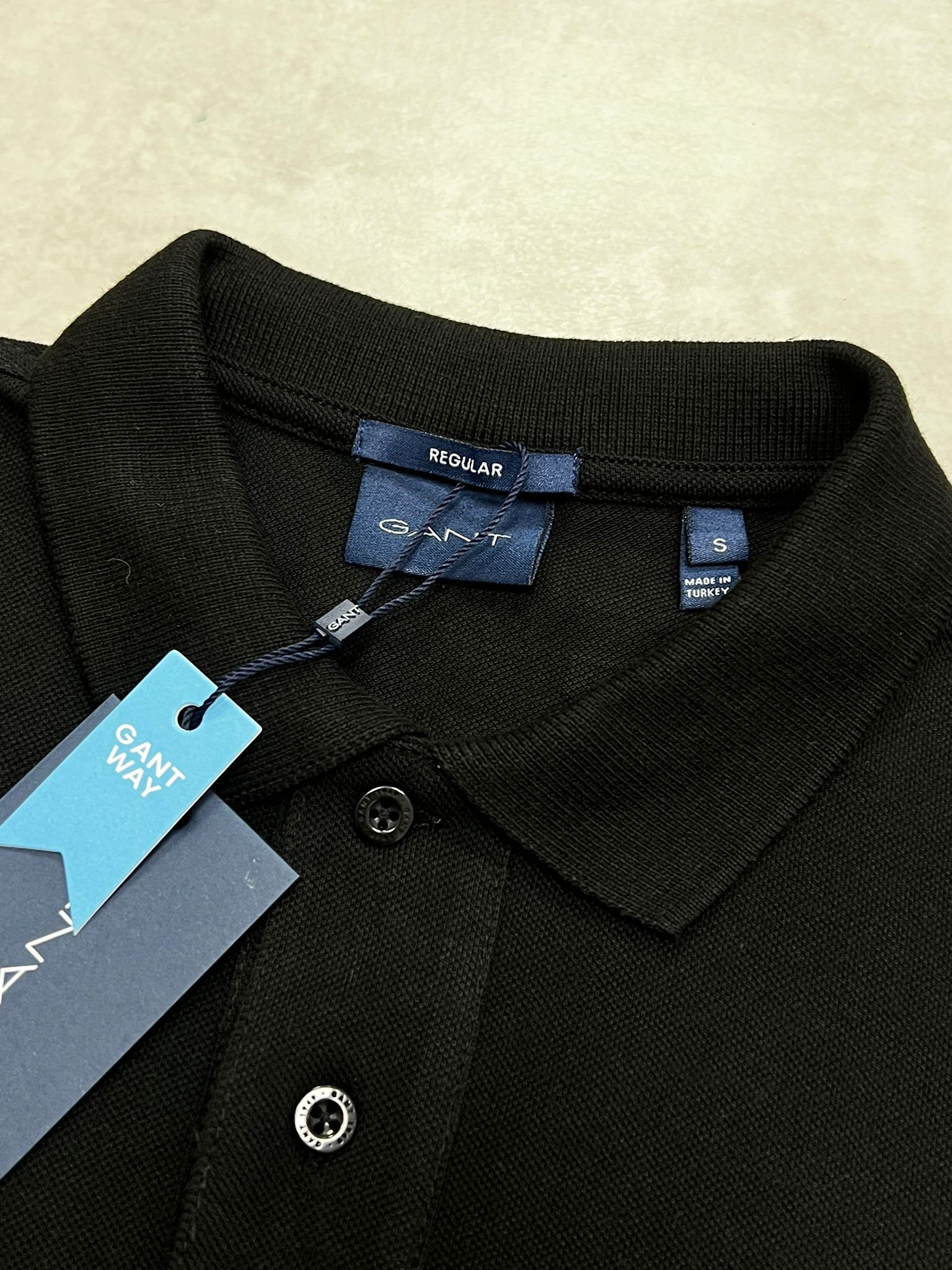 Classic Ceest Logo Basic Siyah Polo Yaka T-shirt