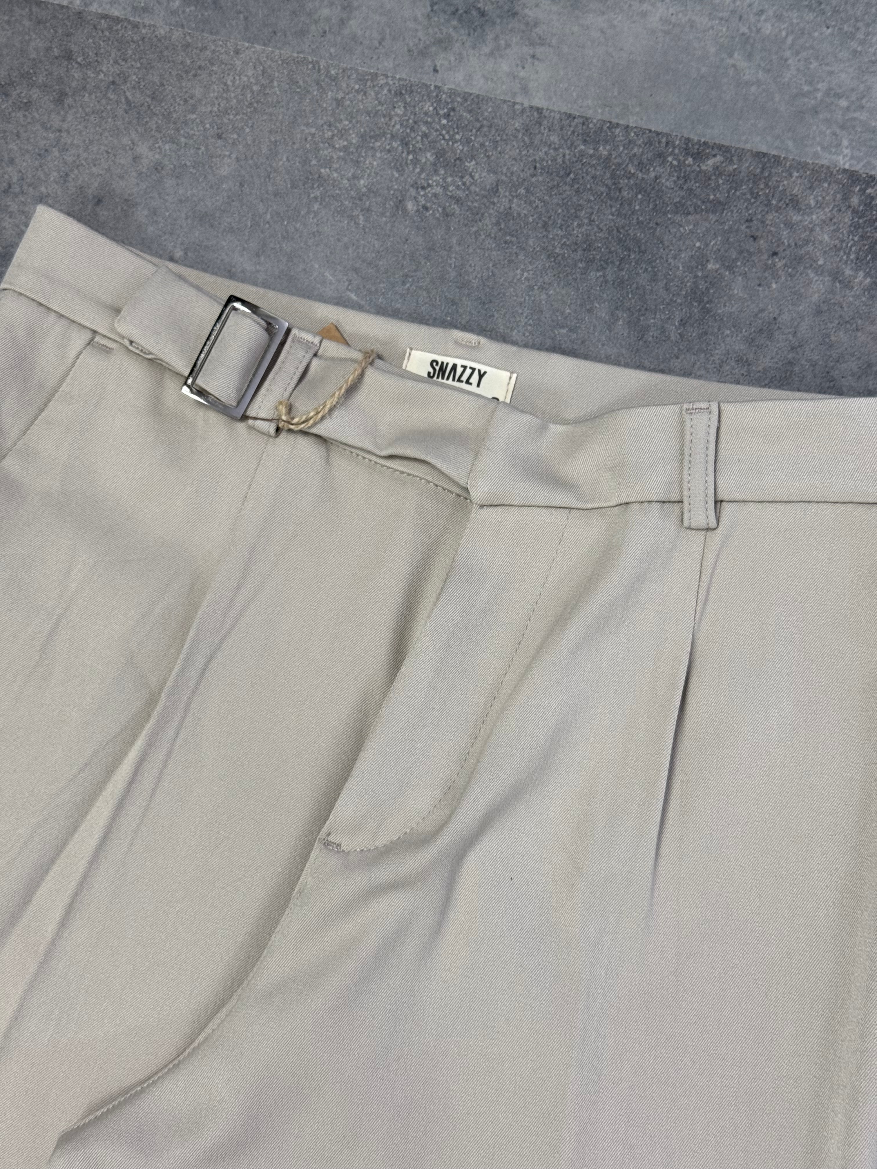 Yeni Sezon Kemerli Relax Baggy Kumaş Pantalon