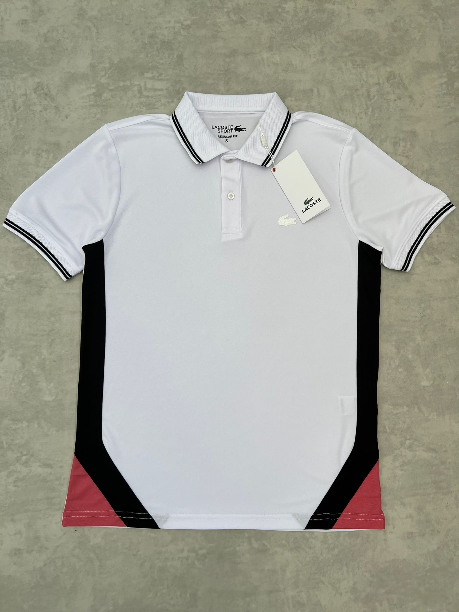 Clima Cool (Nefes Alan) Yaka Şeritli Light White T-shirt