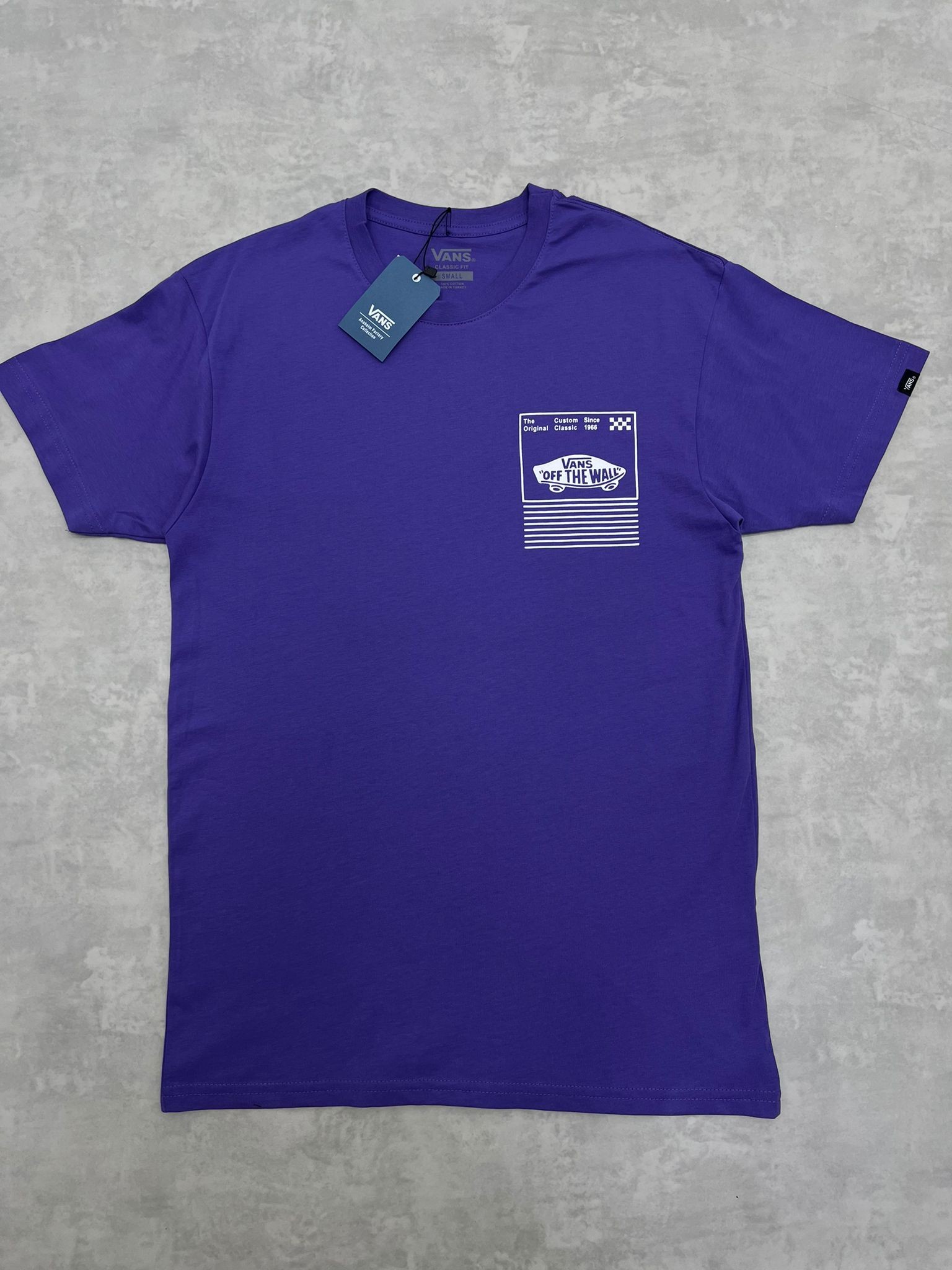 Skate Edition Classic  Of The Wall Back Print Purpel T-shirt