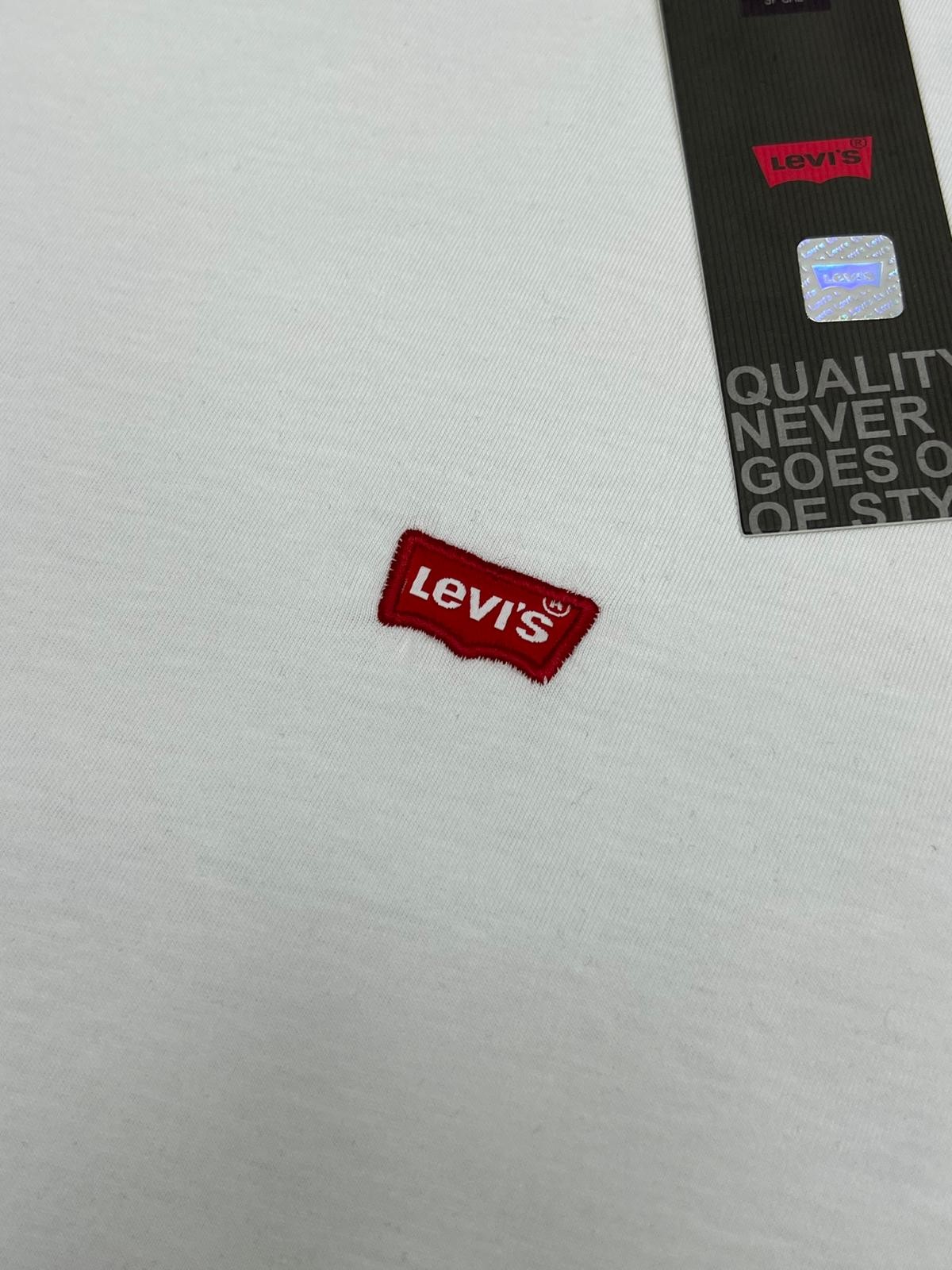Yeni Sezon Classic Mini Logo Basic White T-shirt