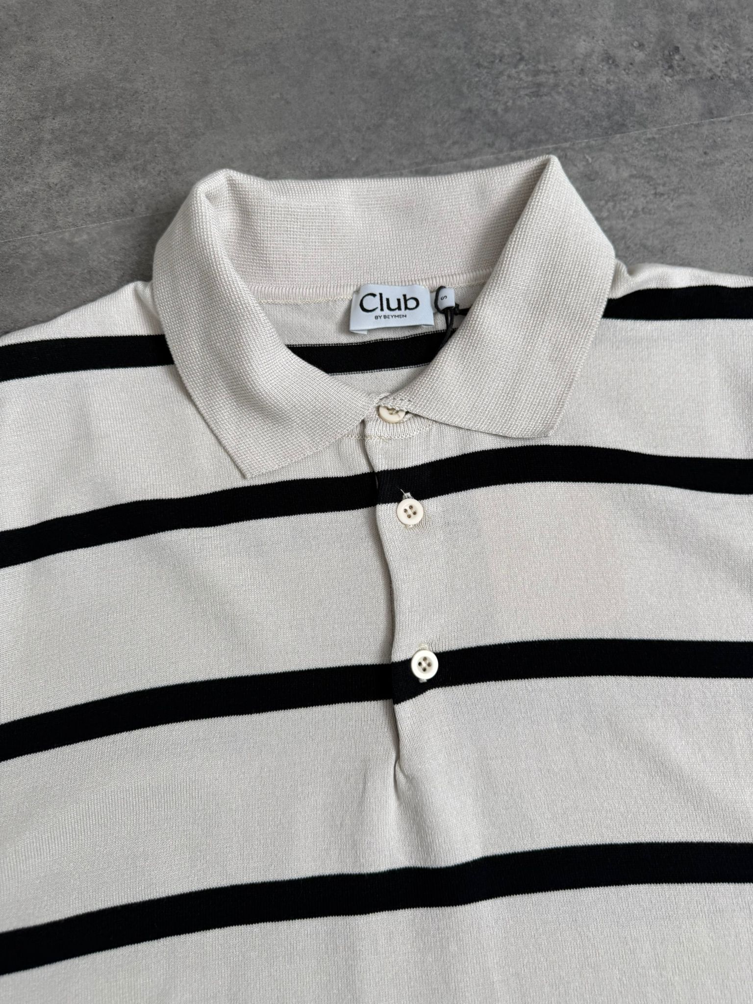 Yeni Sezon Çizgili Triko  Polo Yaka