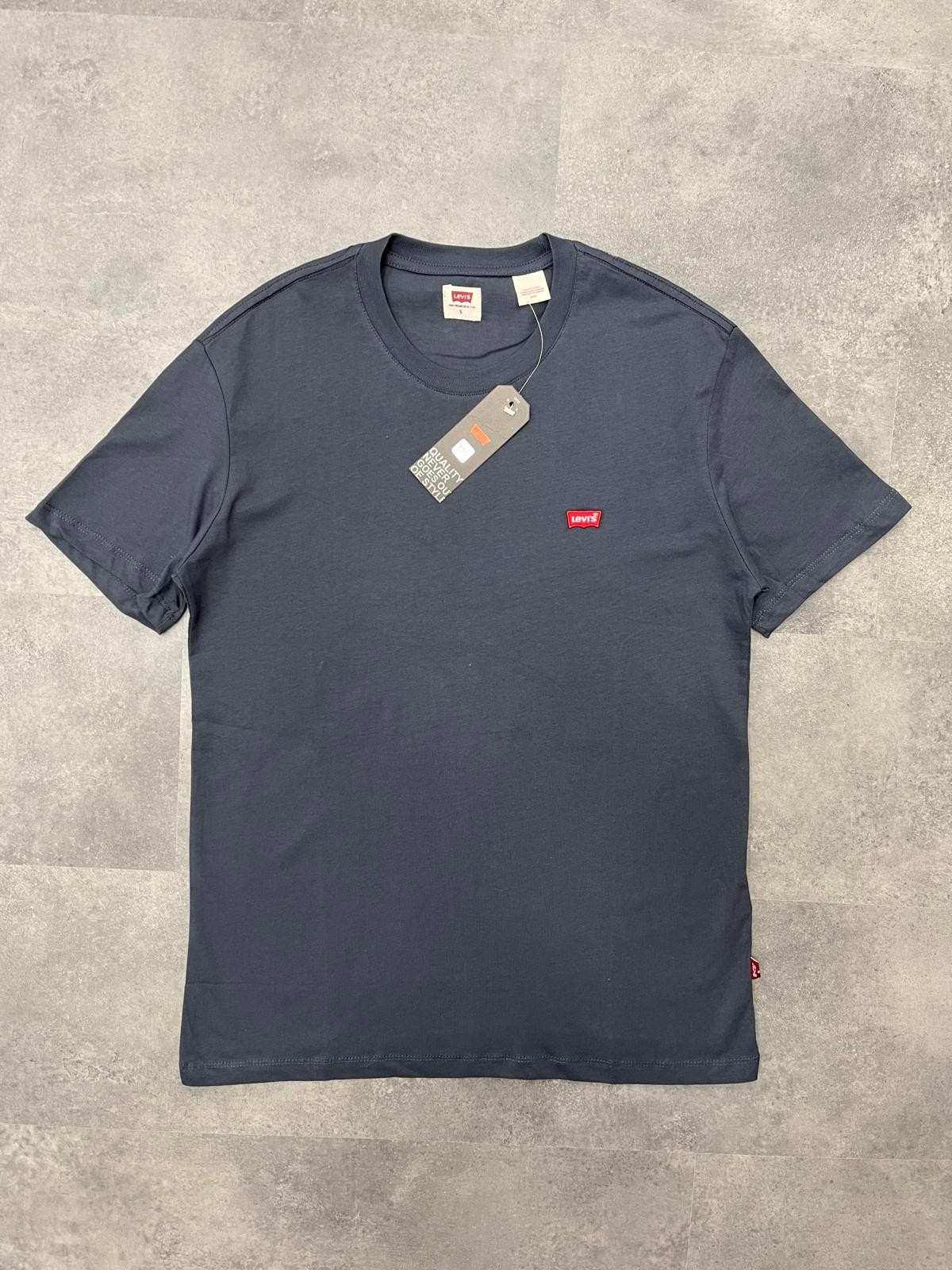 Yeni Sezon Essential Classic Mini Logo Basic T-shirt - ANTRASİT