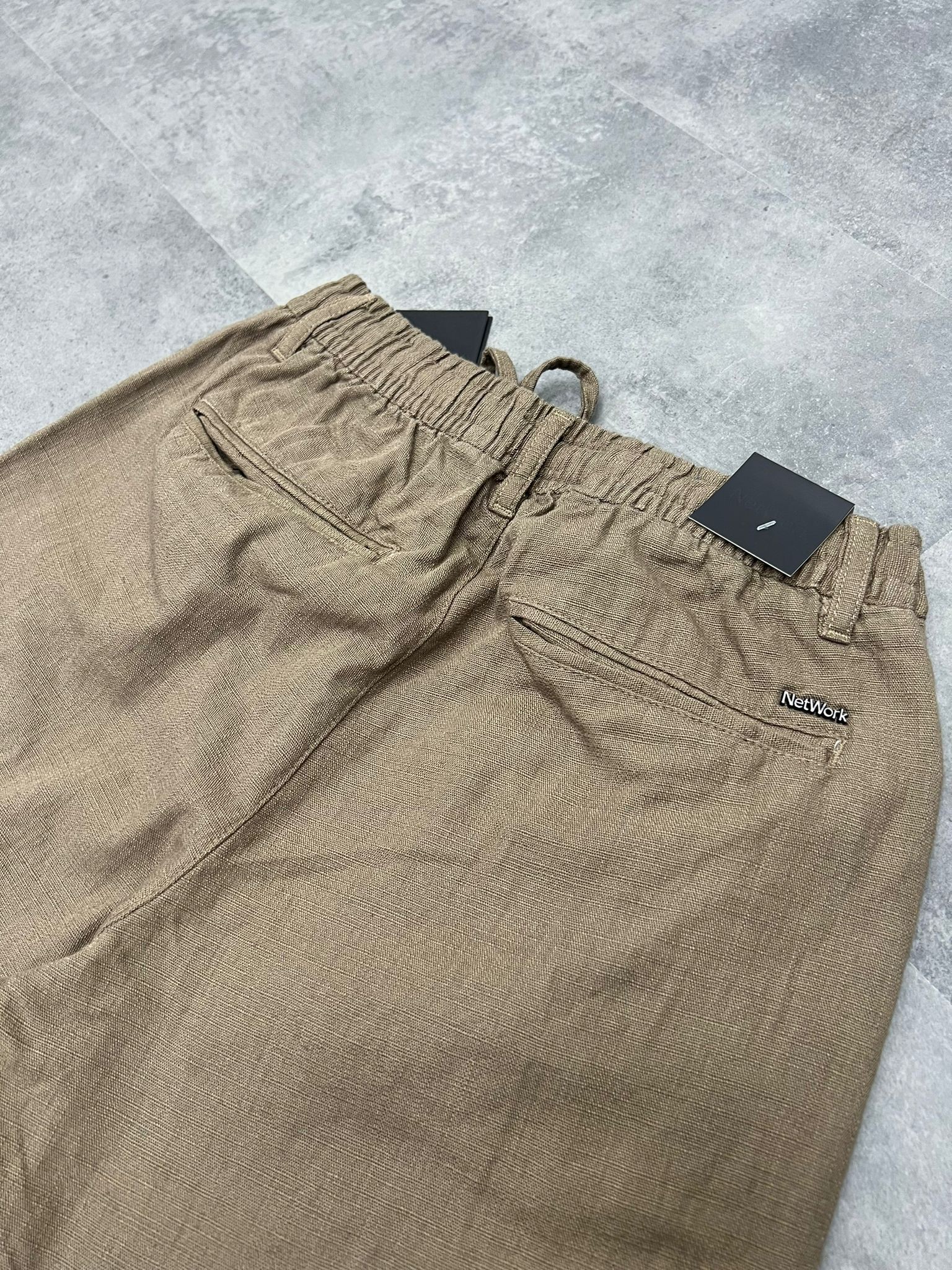 Yazlık Yeni Sezon Premium Ham Keten Brown  Pantalon