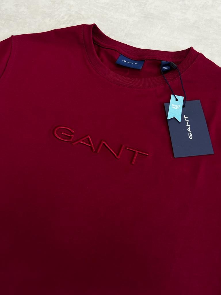Ton to Tone Essential Mid Icon Logo Bordo T-shirt