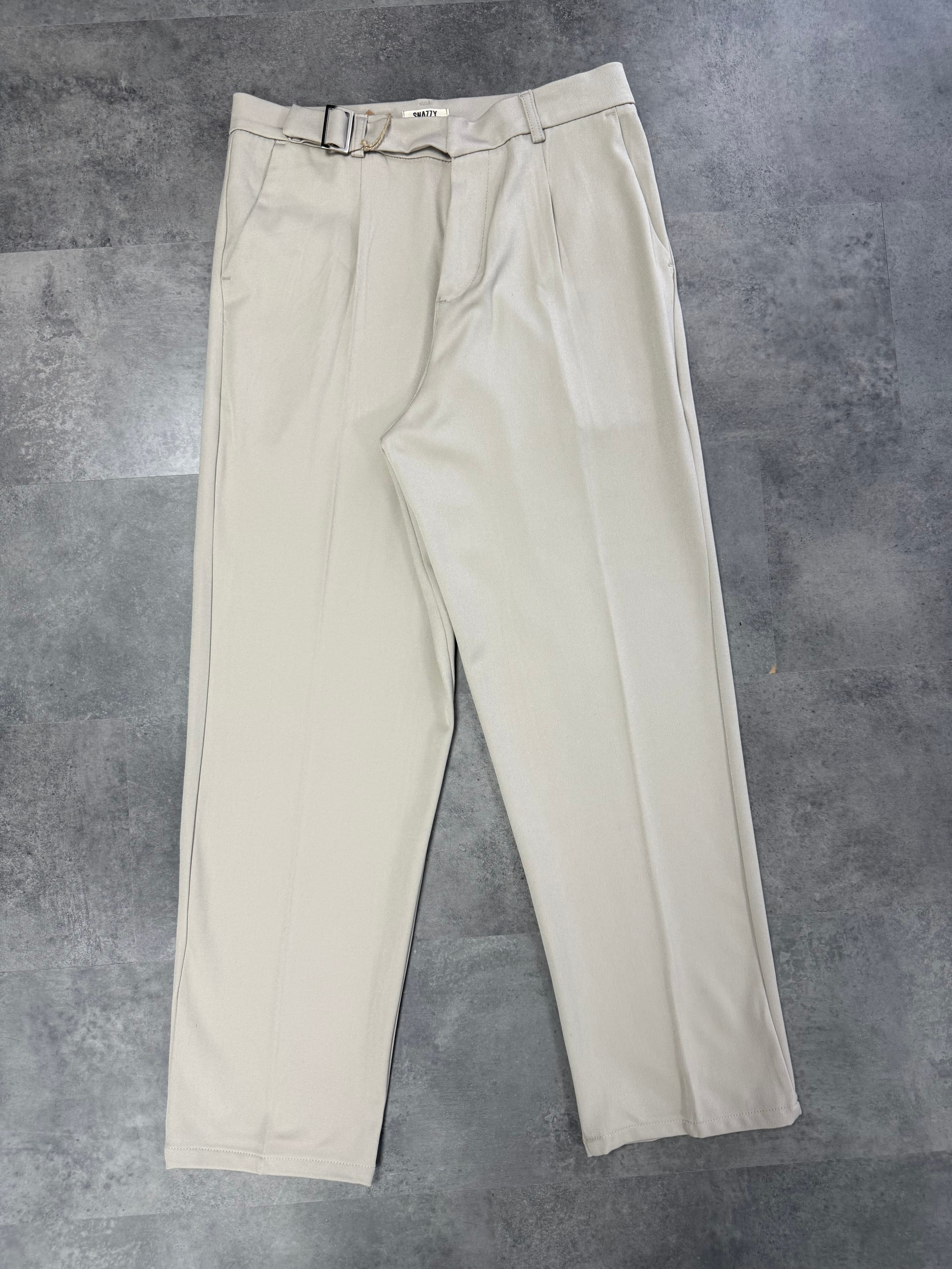 Yeni Sezon Kemerli Relax Baggy Kumaş Pantalon