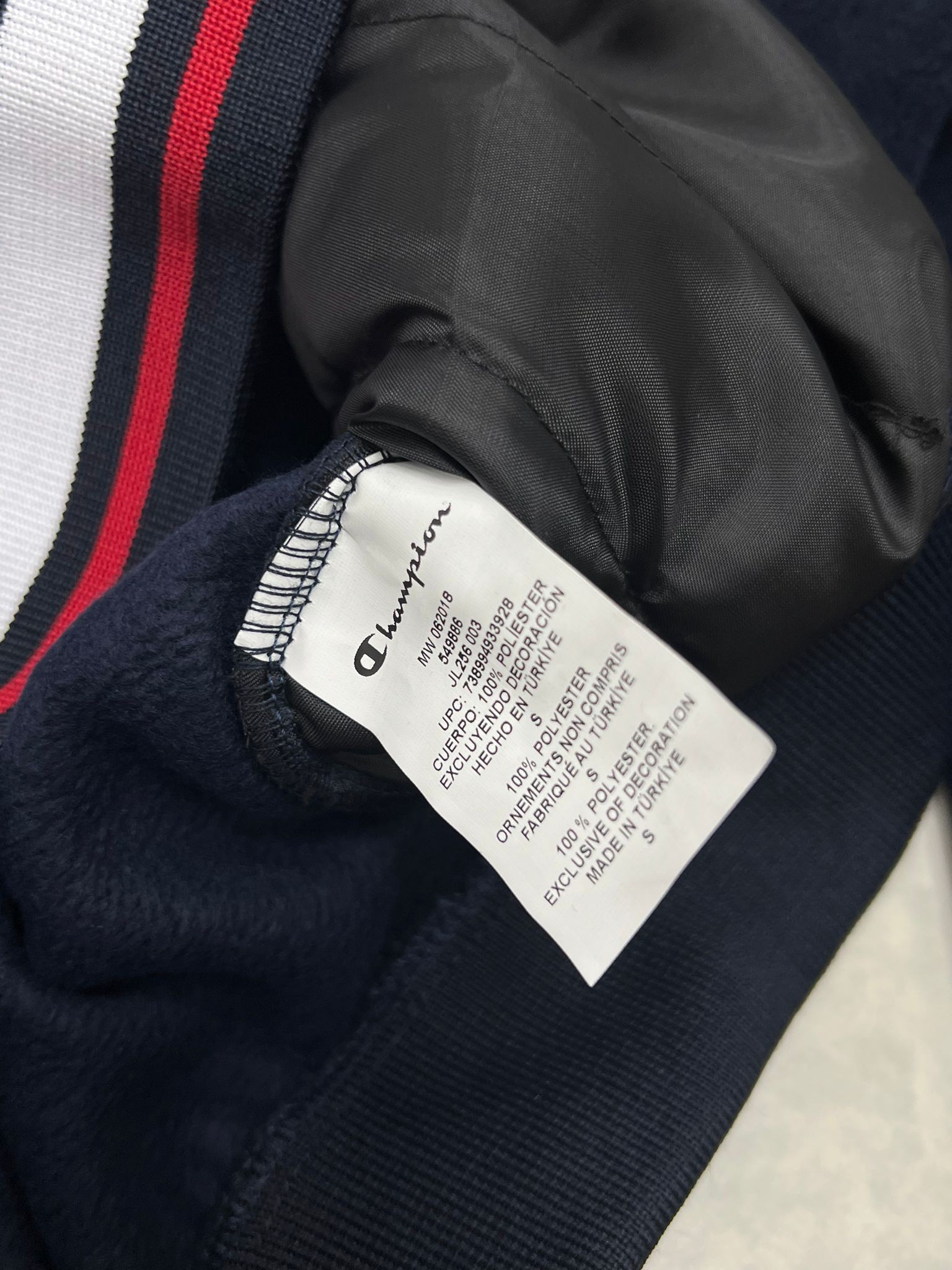 Yeni Sezon Tam Fermuarlı College Navy Blue Polar Ceket