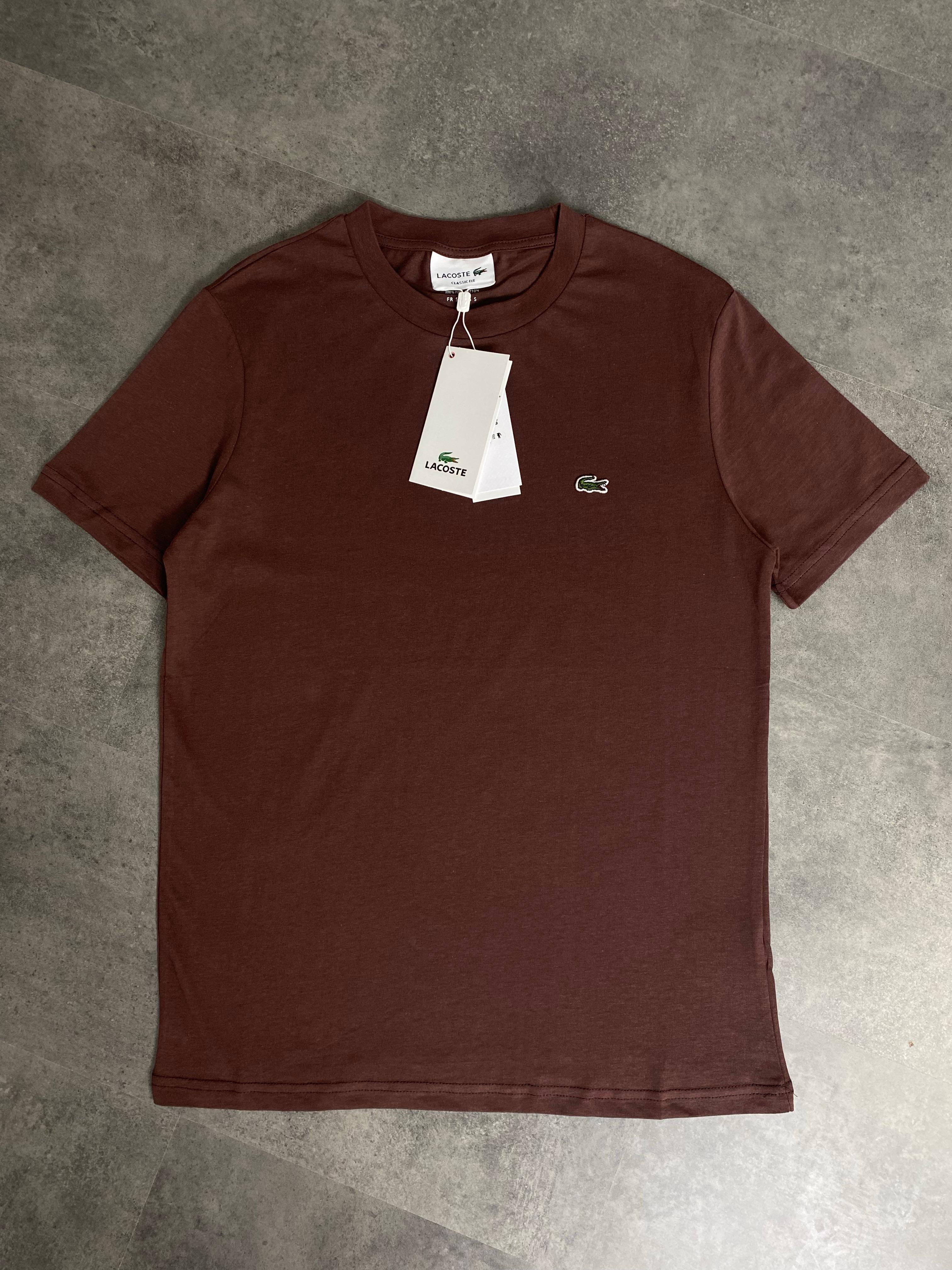 Yeni Sezon Basic Mini Logo T-shirt - KAHVERENGİ