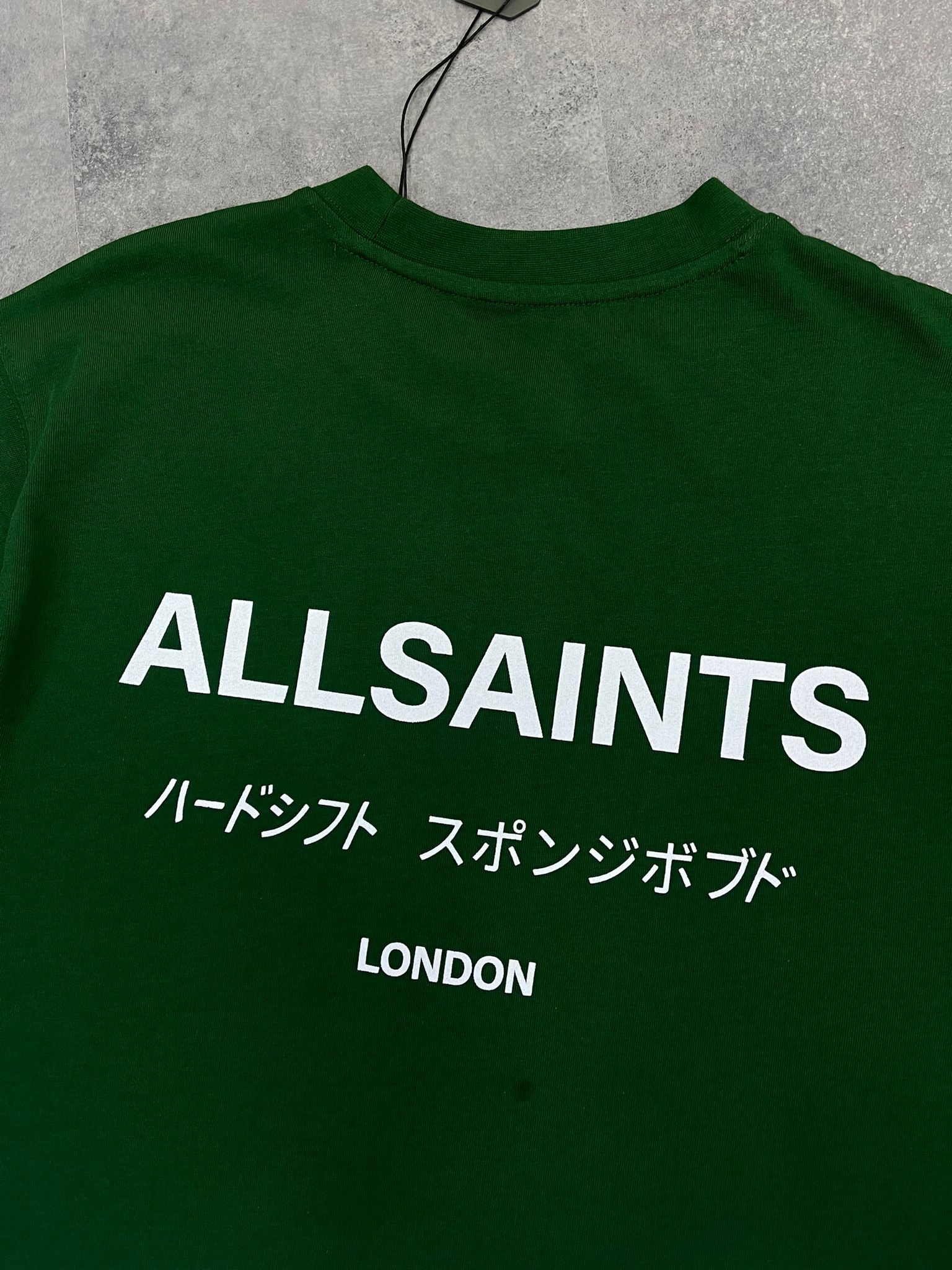 Yeni Sezon Back To Print Underground Oversized Green T-shirt