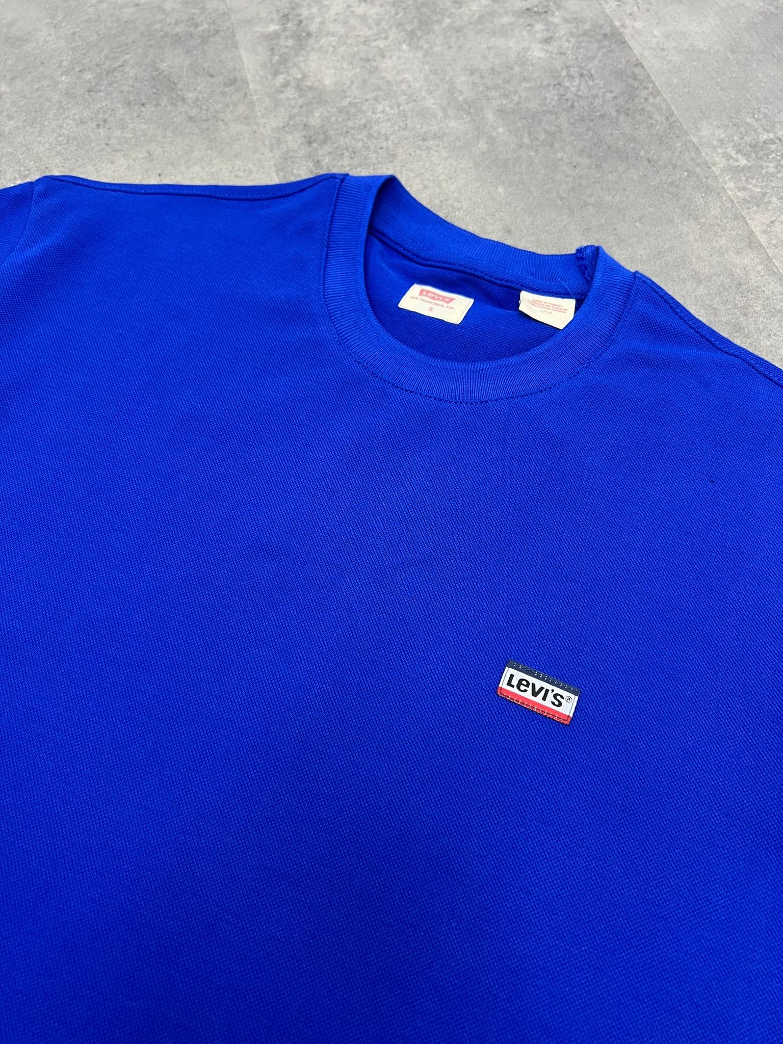 Yeni Sezon Özel Logo İnterlok Patch Blue T-shirt