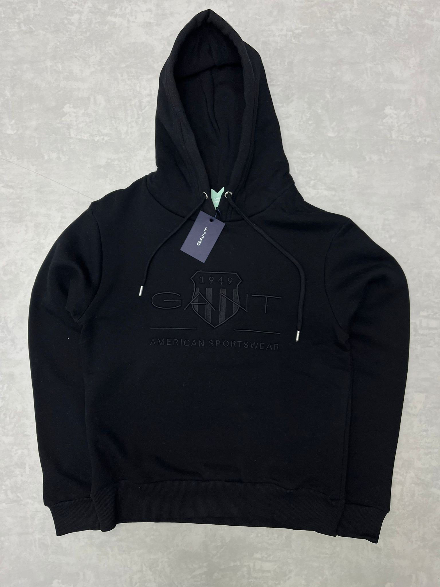 Yeni Sezon Full Nakış Üç İplik Black Sweatshirt