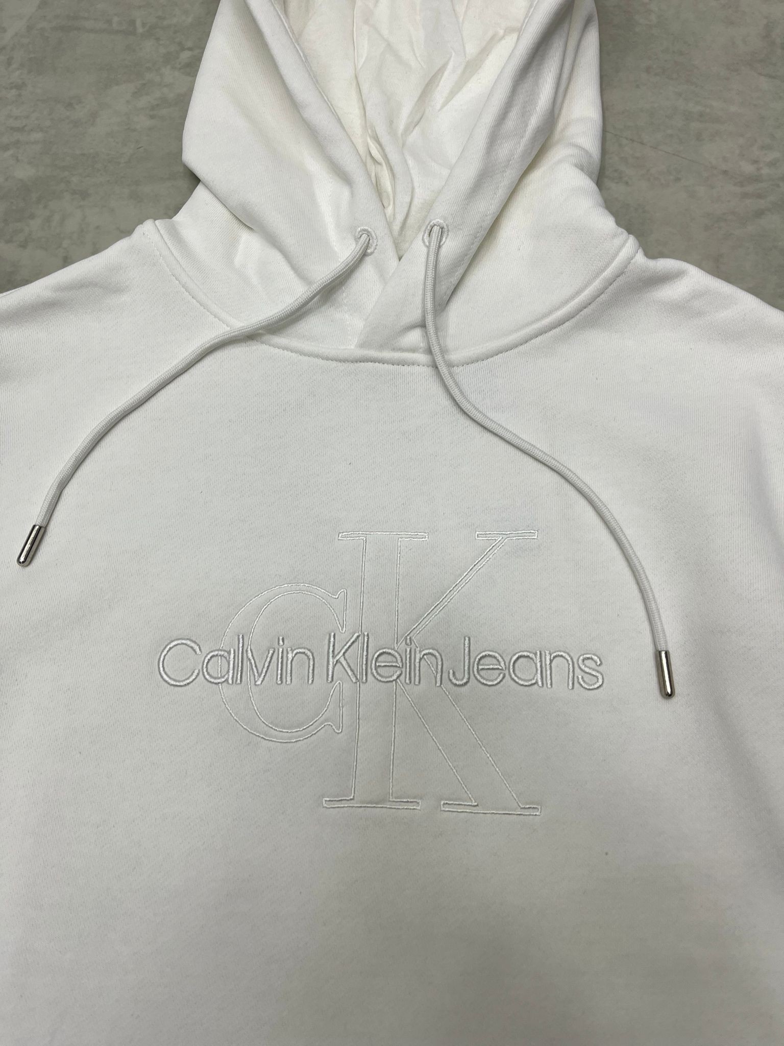 Mid Full Nakış Limited Edition Şardonsuz White Sweatshirt