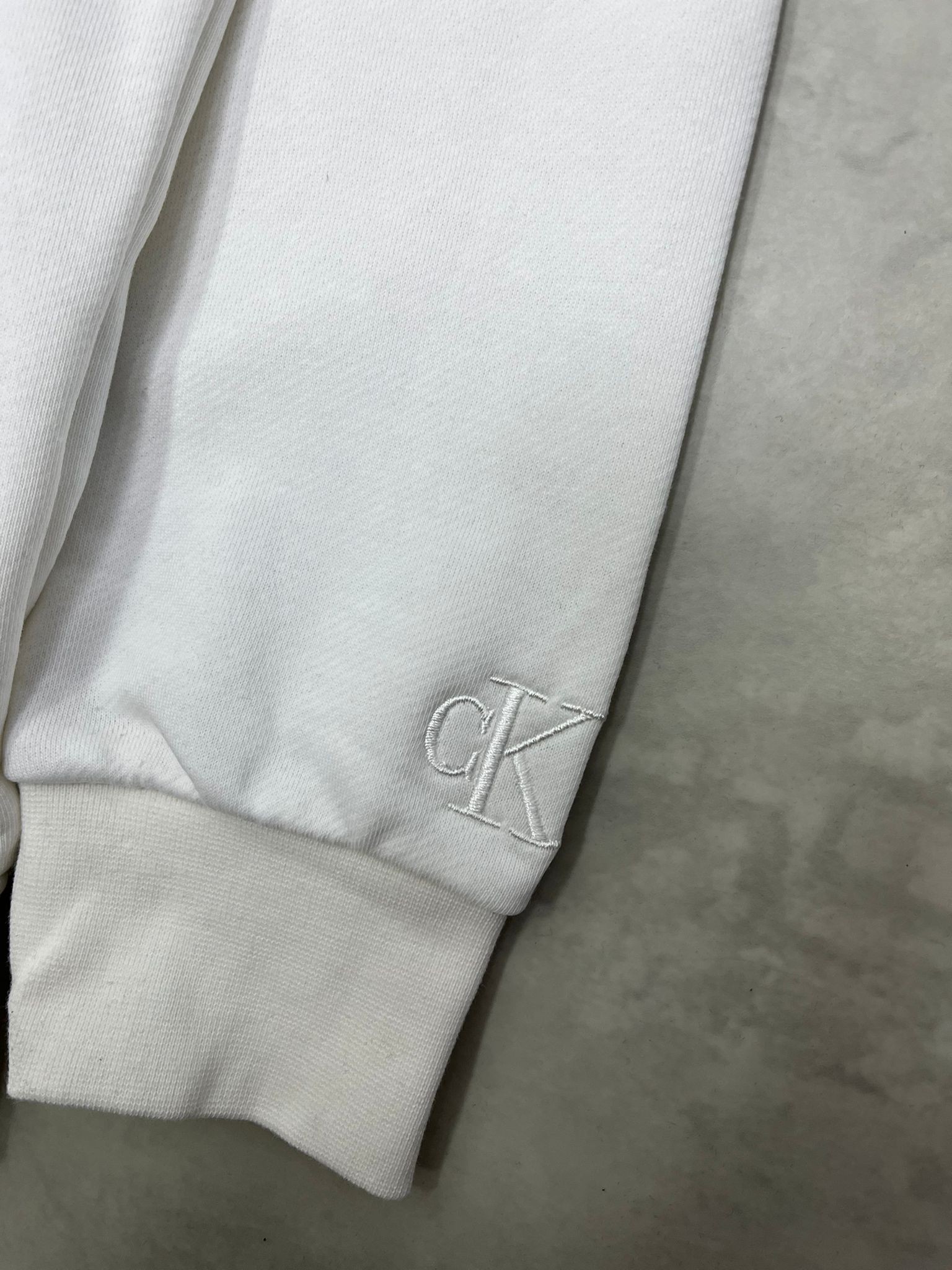 Mid Full Nakış Limited Edition Şardonsuz White Sweatshirt