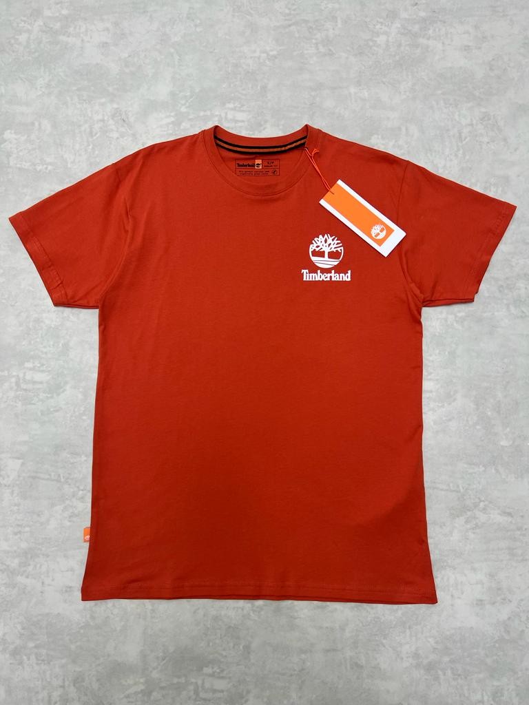 Back To Mid Logo Print Orange T-shirt