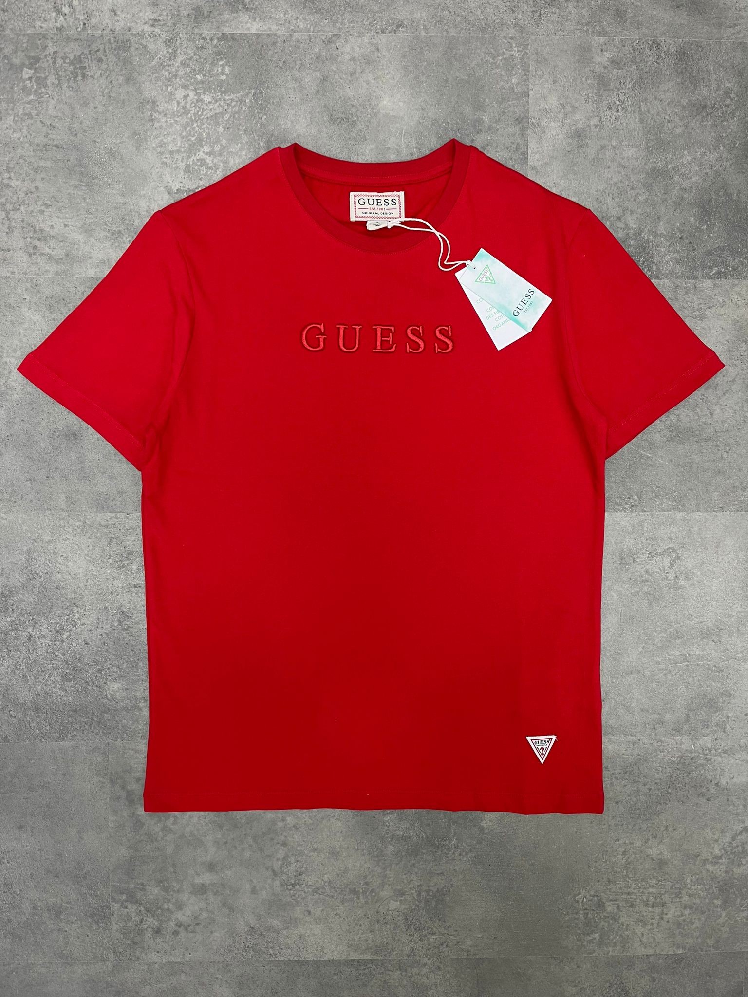 Yeni Sezon Ton To Tone  Mid Icon Logo Red T-shirt
