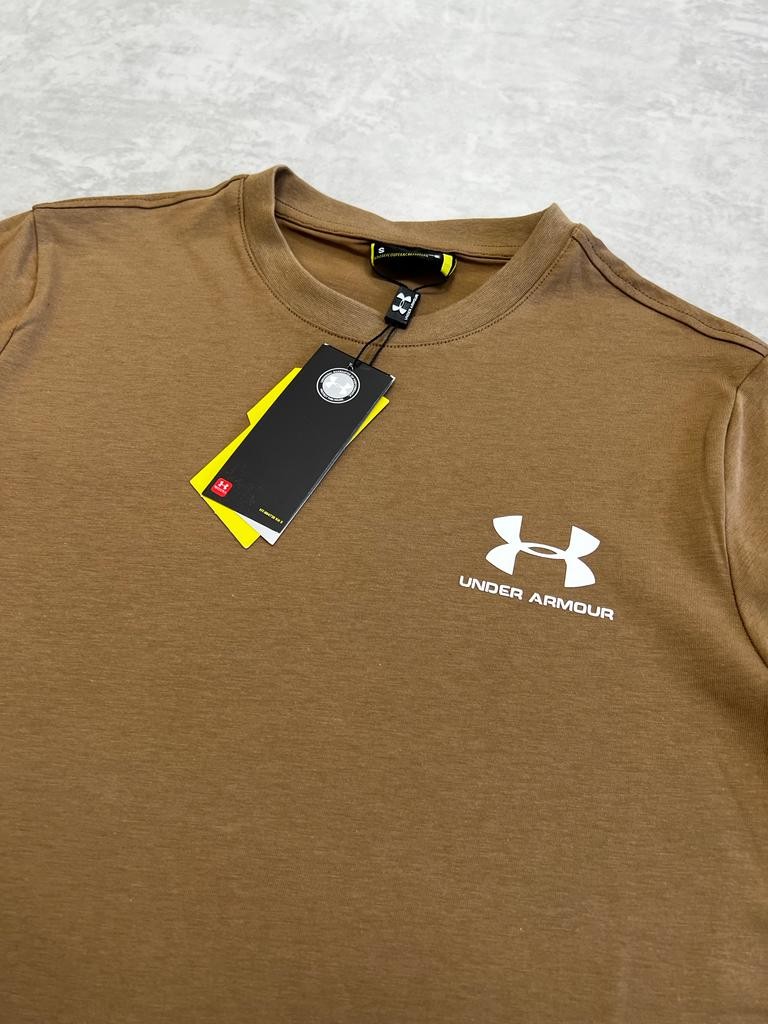 Basic Mini Logo Brown T-shirt